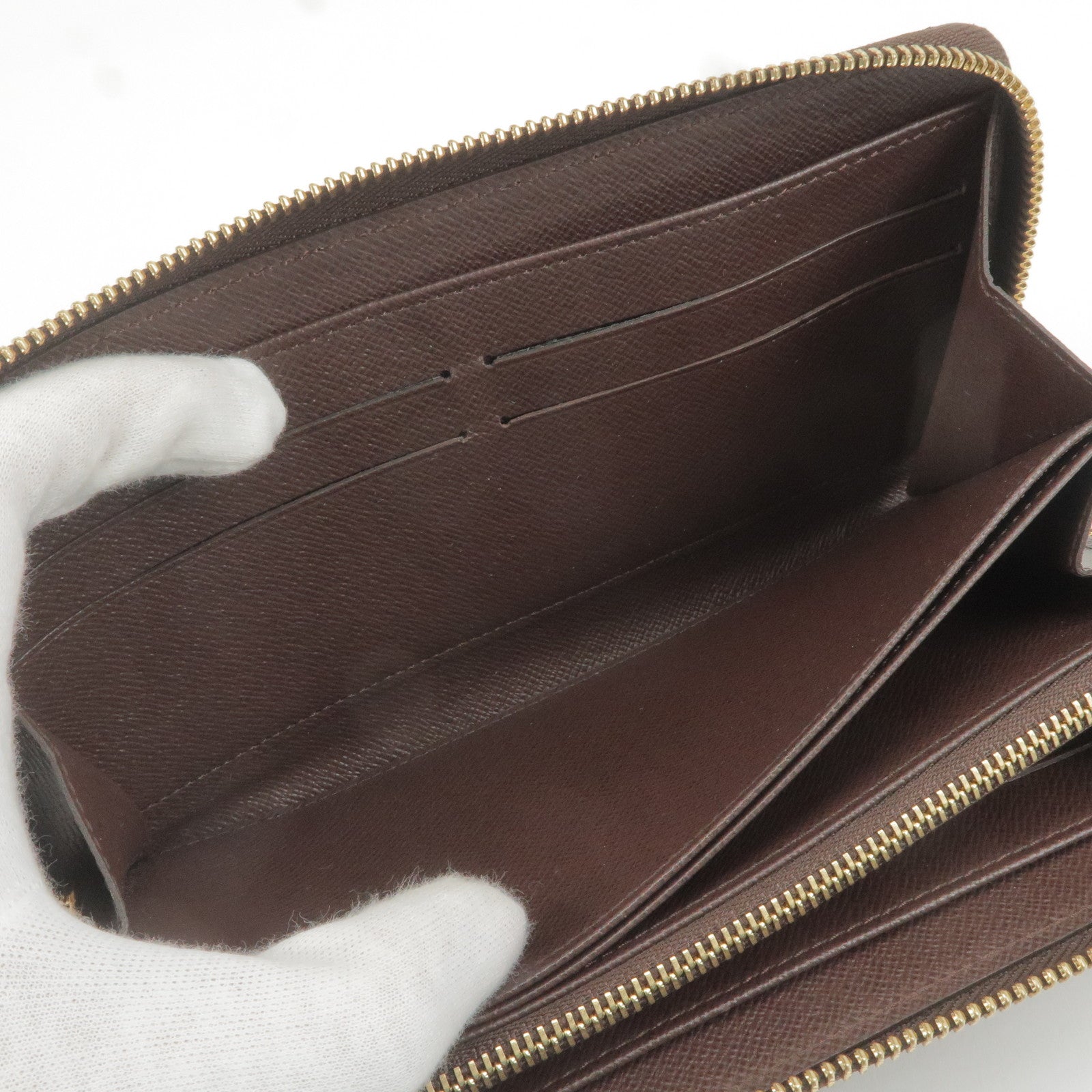 Authentic Louis Vuitton Damier Zippy Wallet N60015 Long Wallet