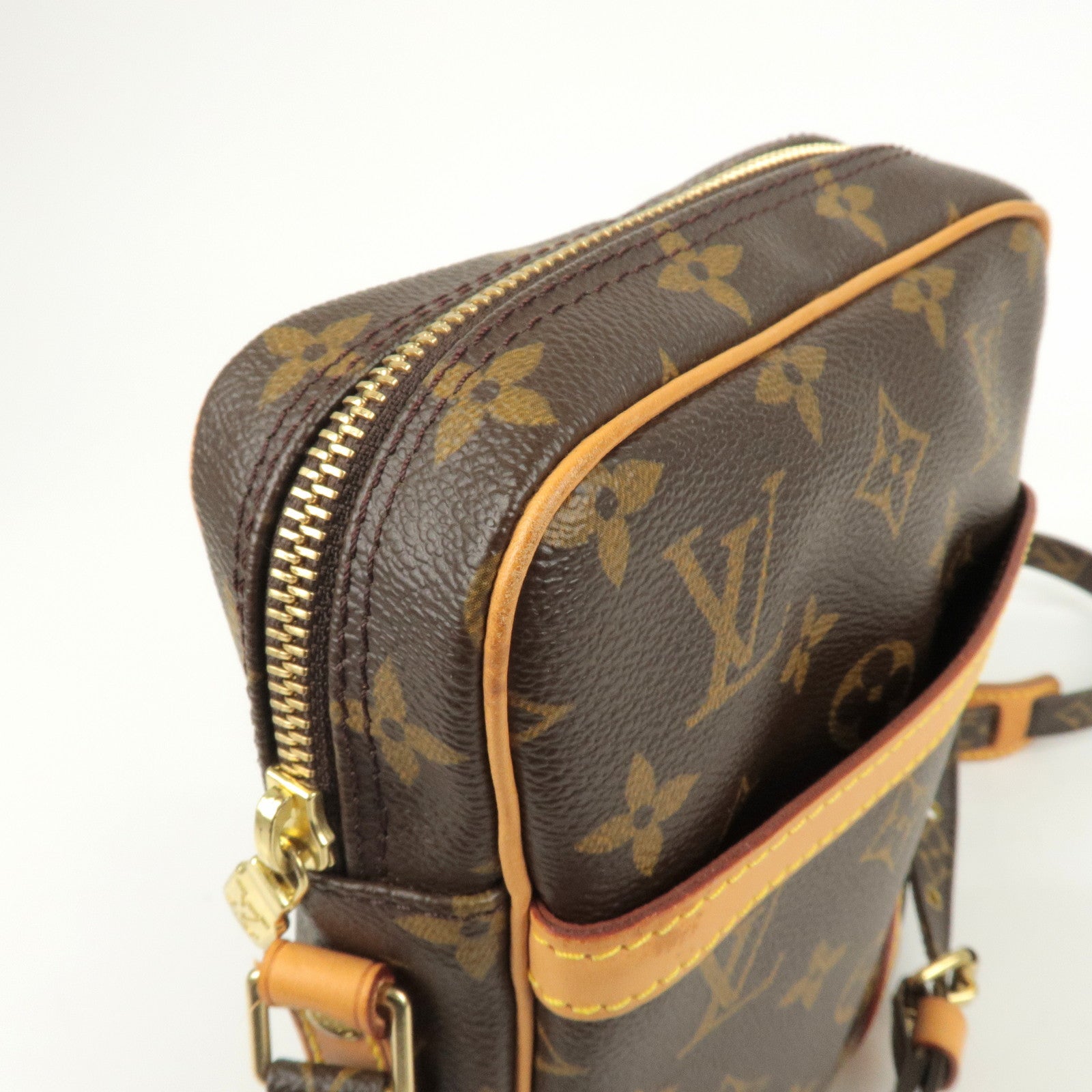 Authentic Louis Vuitton Monogram Danube Shoulder Cross Body Bag M45266 LV  1658G