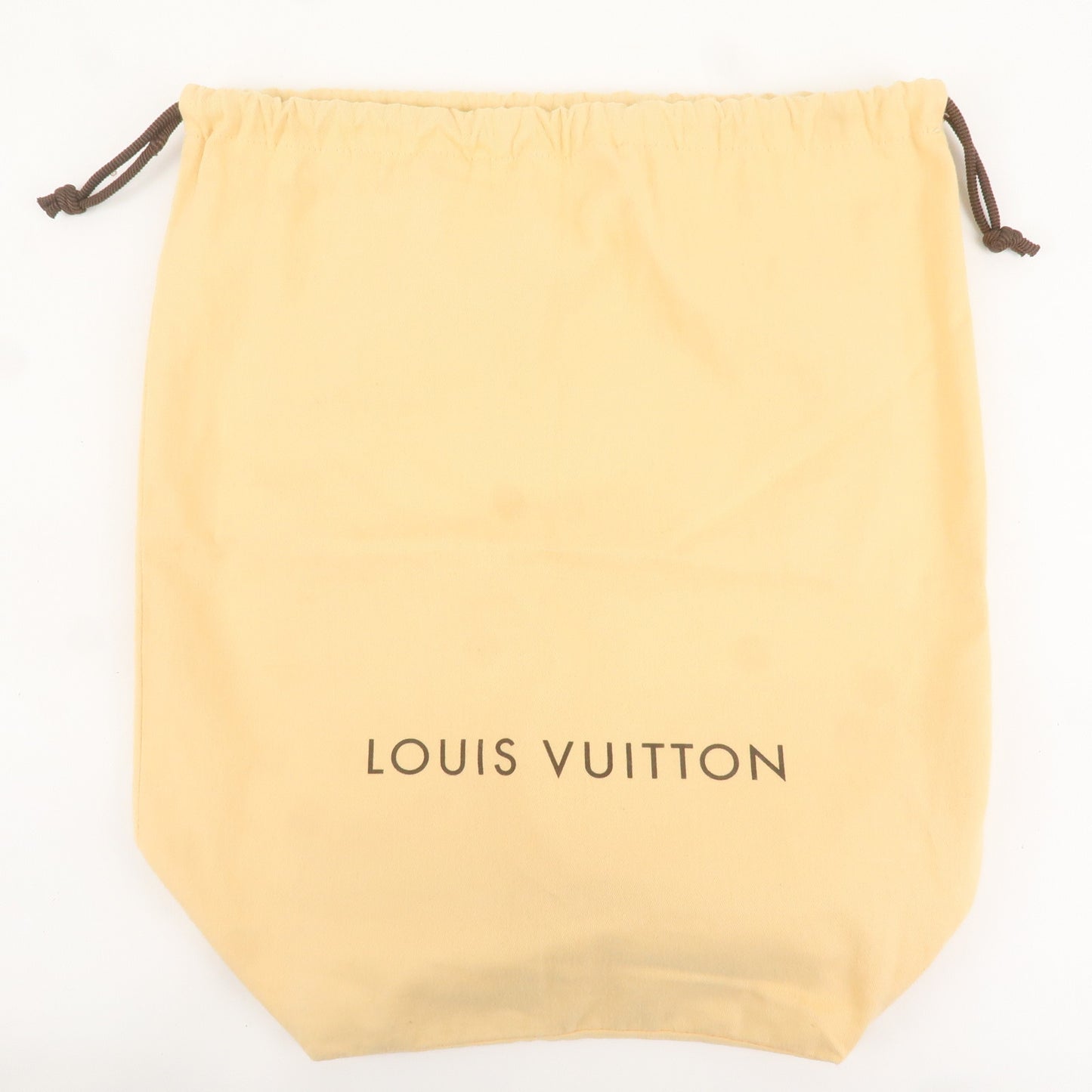 Louis Vuitton Set of 8 Dust Bag Drawstring Style Beige Brown