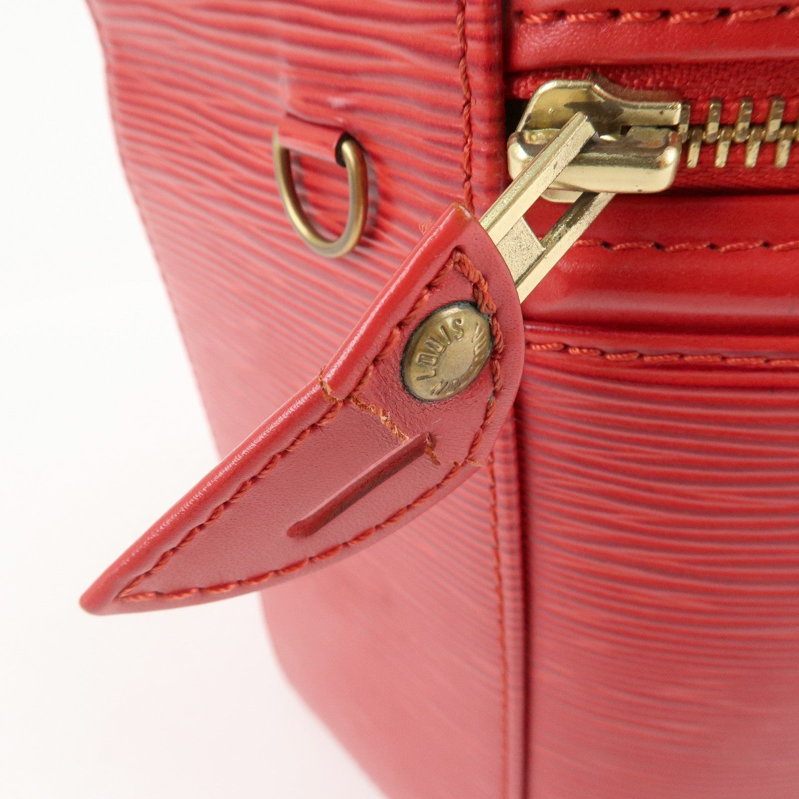 Louis Vuitton Epi Cannes Handbag Vanity Bag M48037 Castilian Red Leather  Ladies LOUIS VUITTON