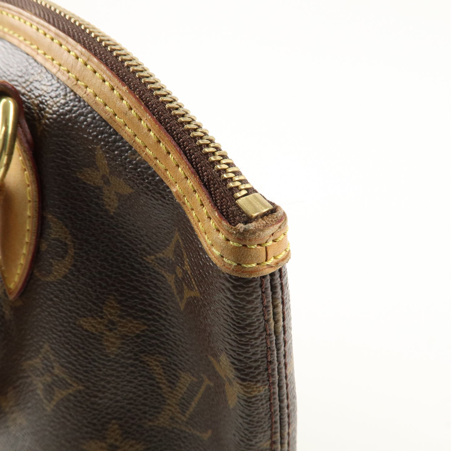 Louis Vuitton Monogram Lock It Hand Bag Brown Old Style M40102