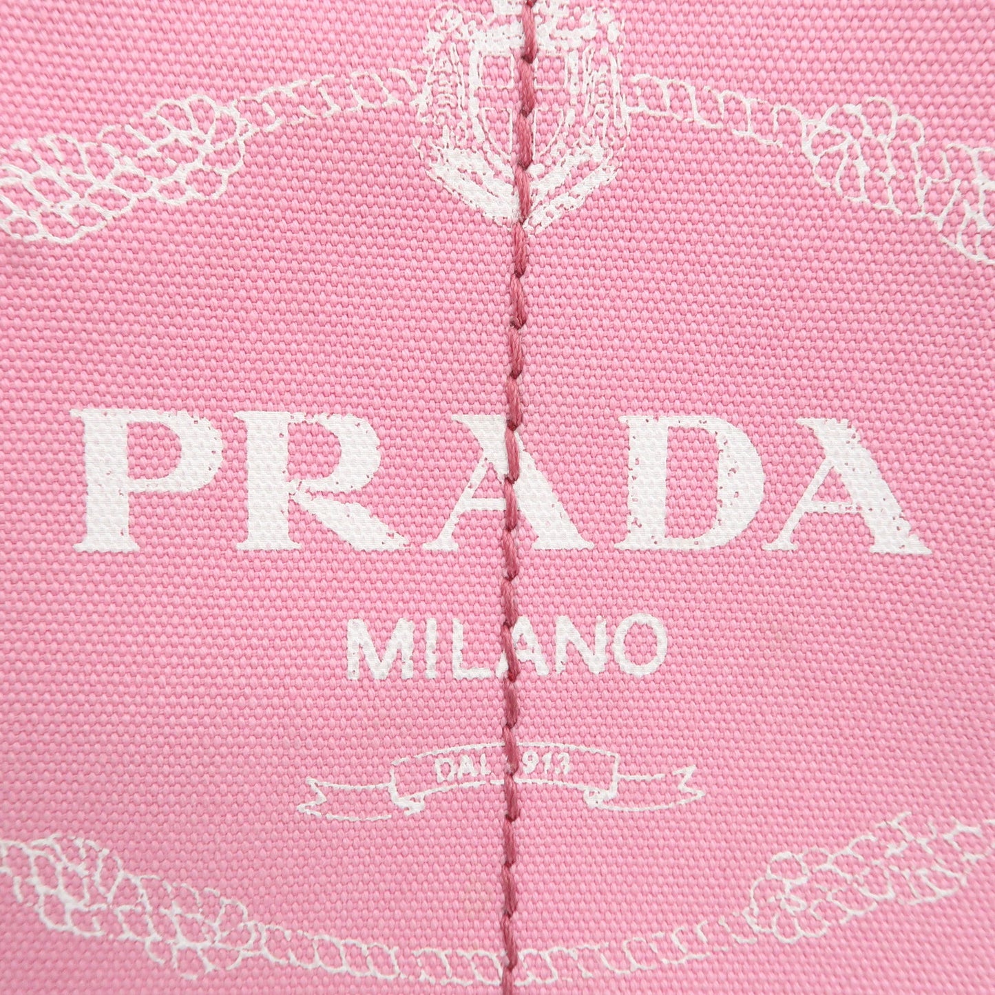 PRADA Canapa Mini Canvas 2Way Bag Hand Bag Pink 1BG439