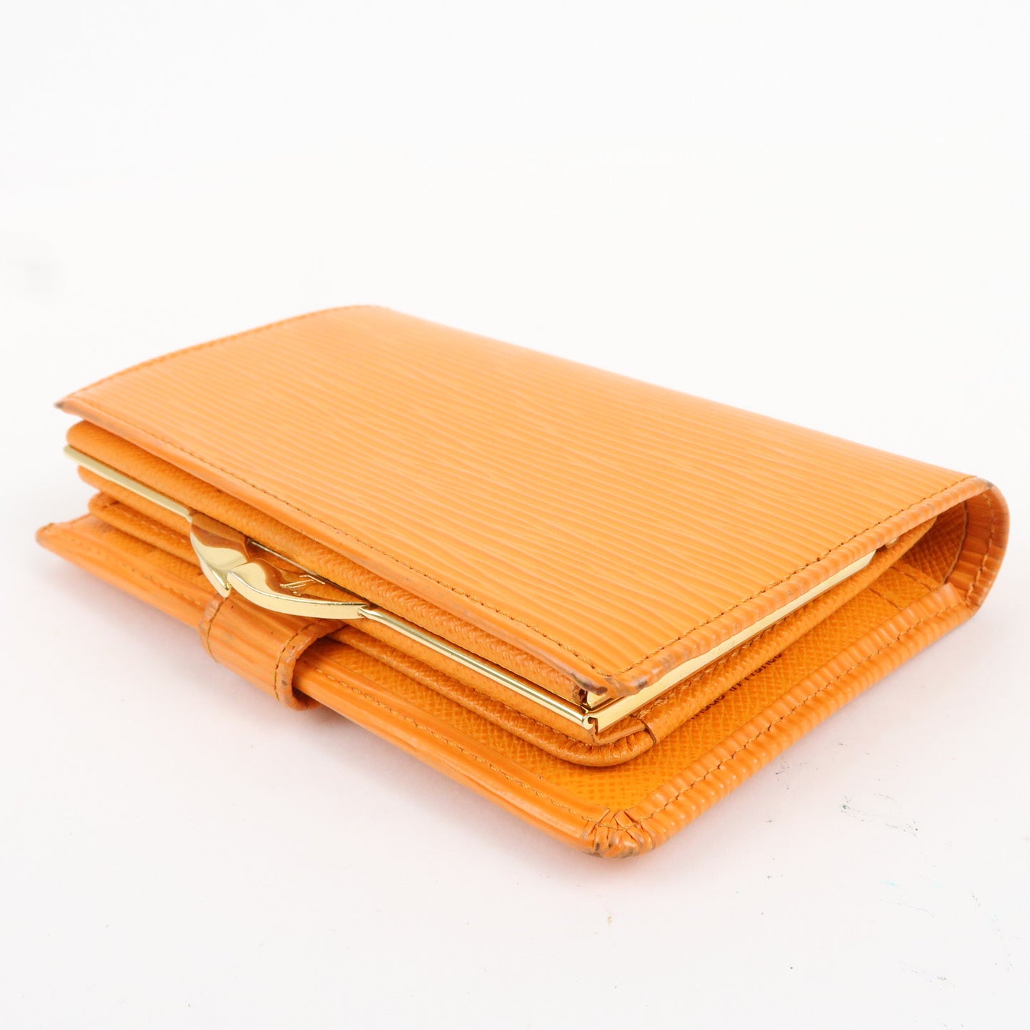 Louis Vuitton Epi Set of 2 Wallet Orange Green M60303 M6324H