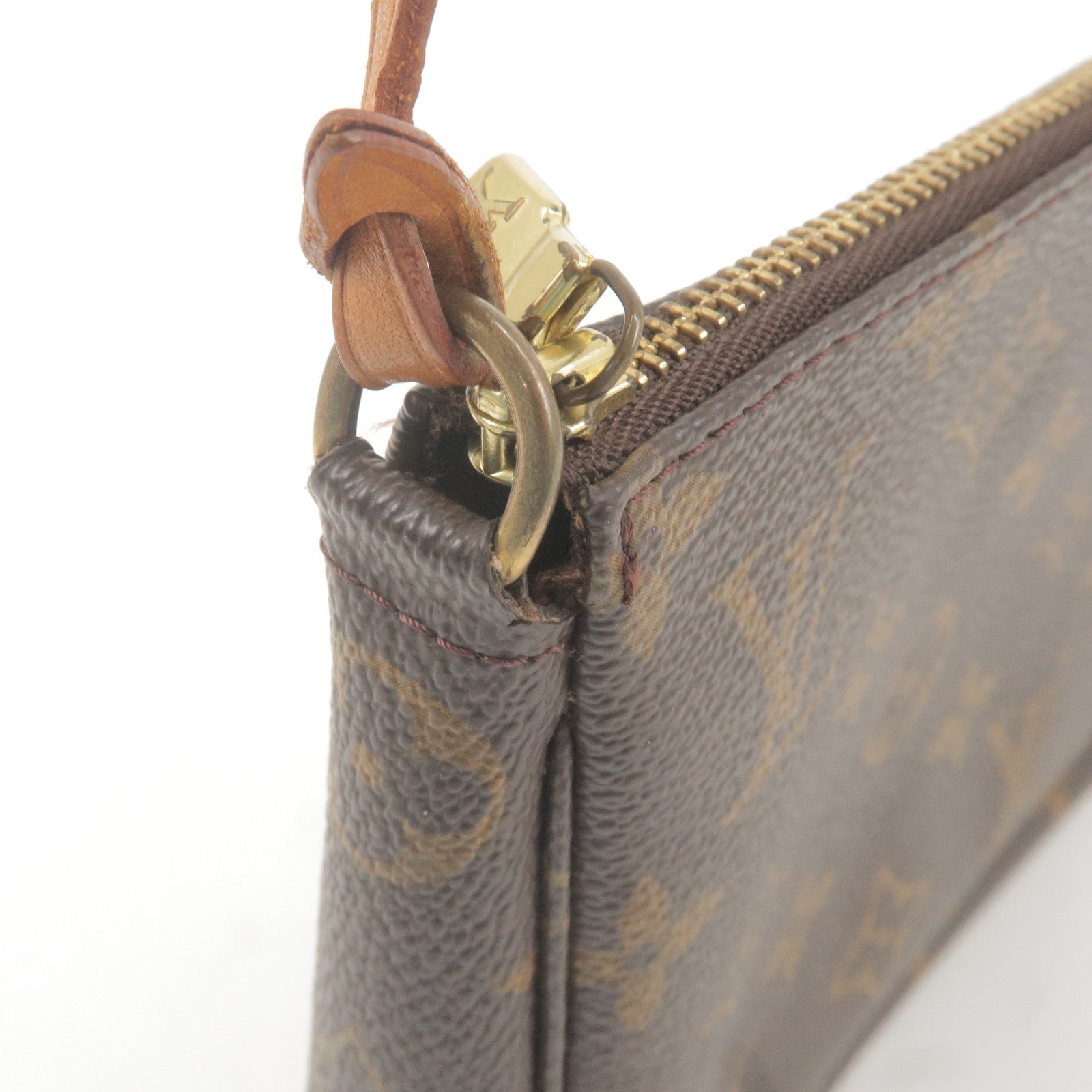 LOUIS VUITTON Pochette Accessoires Hand Bag Monogram Leather BN M51980  33MT585 in 2023