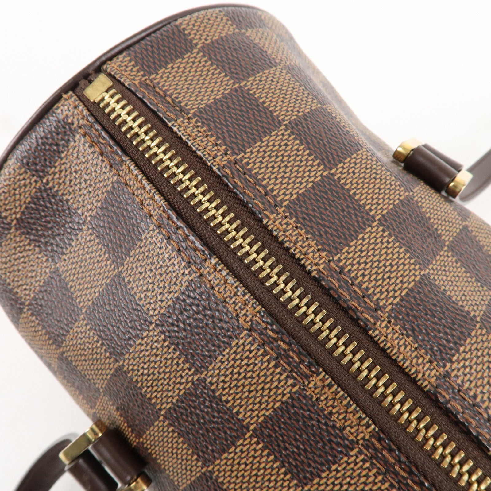 LOUIS VUITTON Louis Vuitton Papillon 30 N51303 Damier Brown Gold Metal  Fittings Handbag with Pouch Women's Ladies