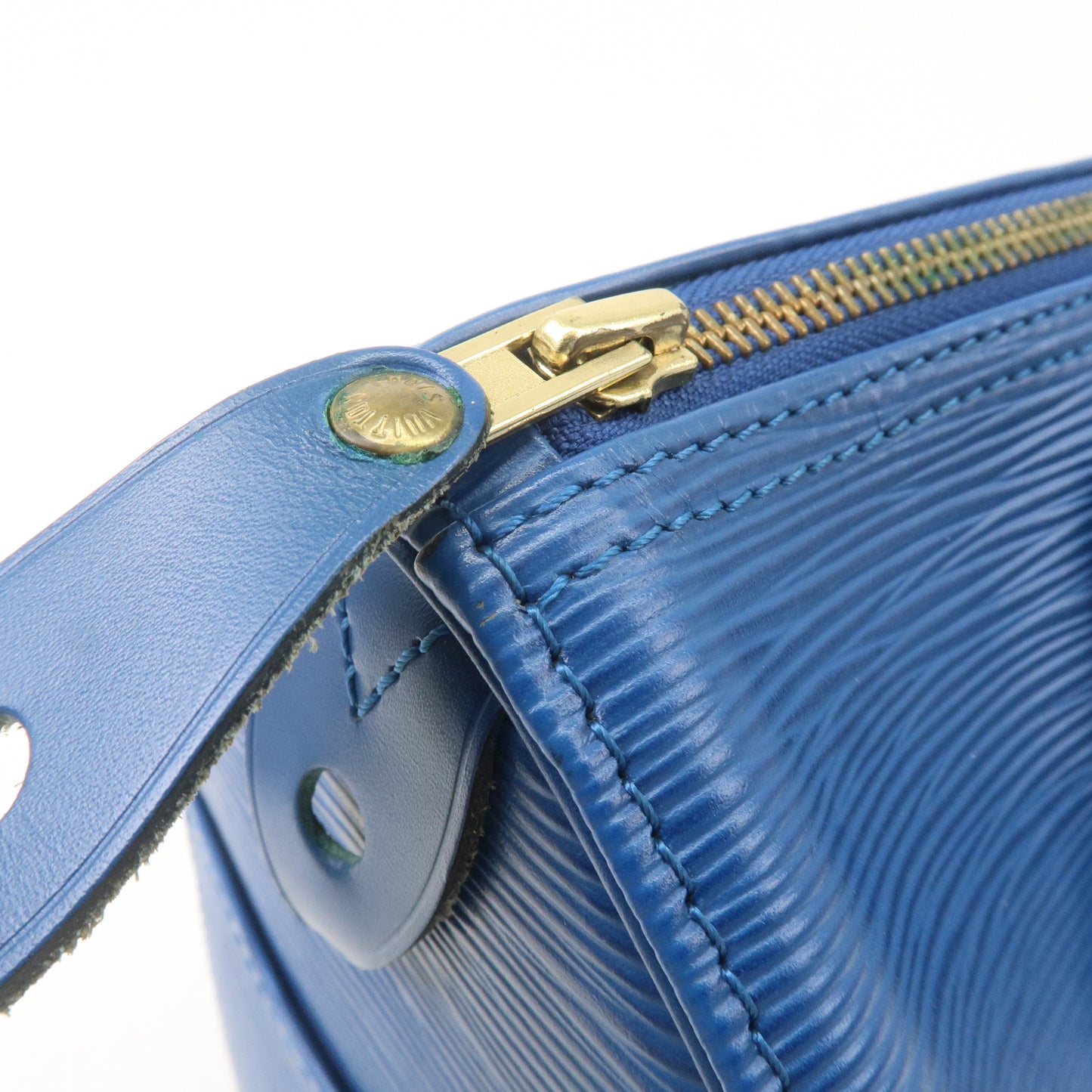 Louis Vuitton Epi Speedy 25 Hand Boston Bag Toledo Blue M43015