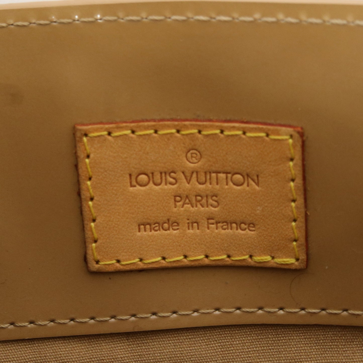 Louis Vuitton Monogram Vernis Lead PM Hand Bag Noisette M91334