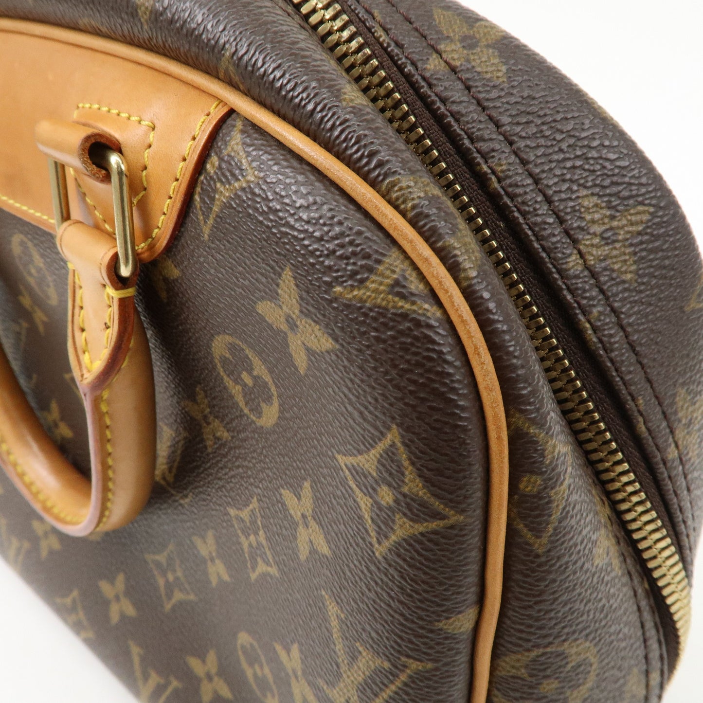 Louis Vuitton Monogram Trouville Hand Bag Brown M42228