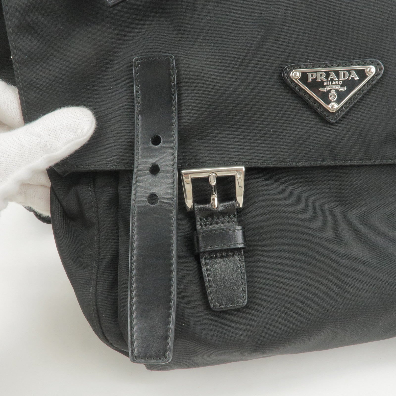 PRADA Synthetic Bag Black 