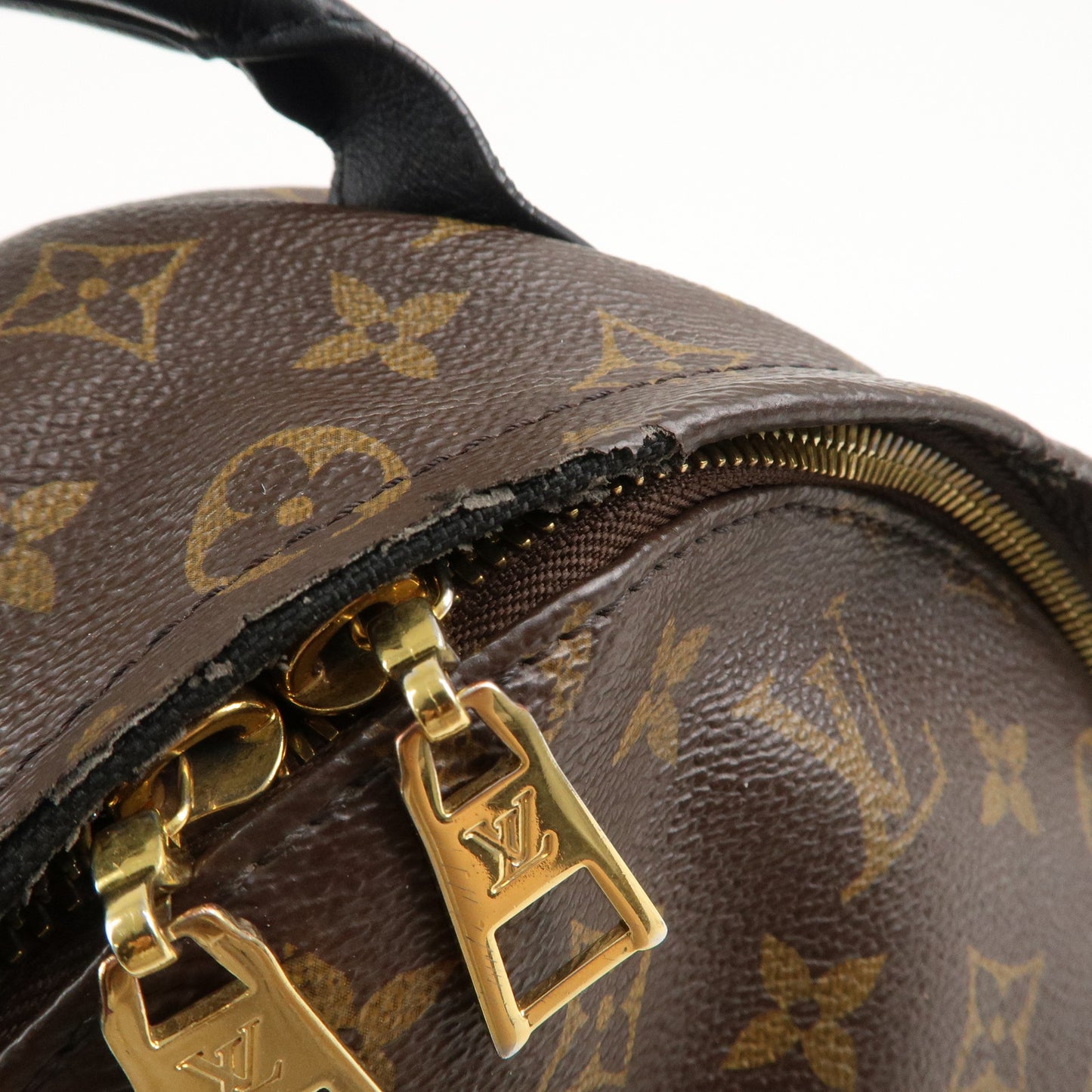 Louis Vuitton Monogram Palm Springs Back Pack PM Brown M44871