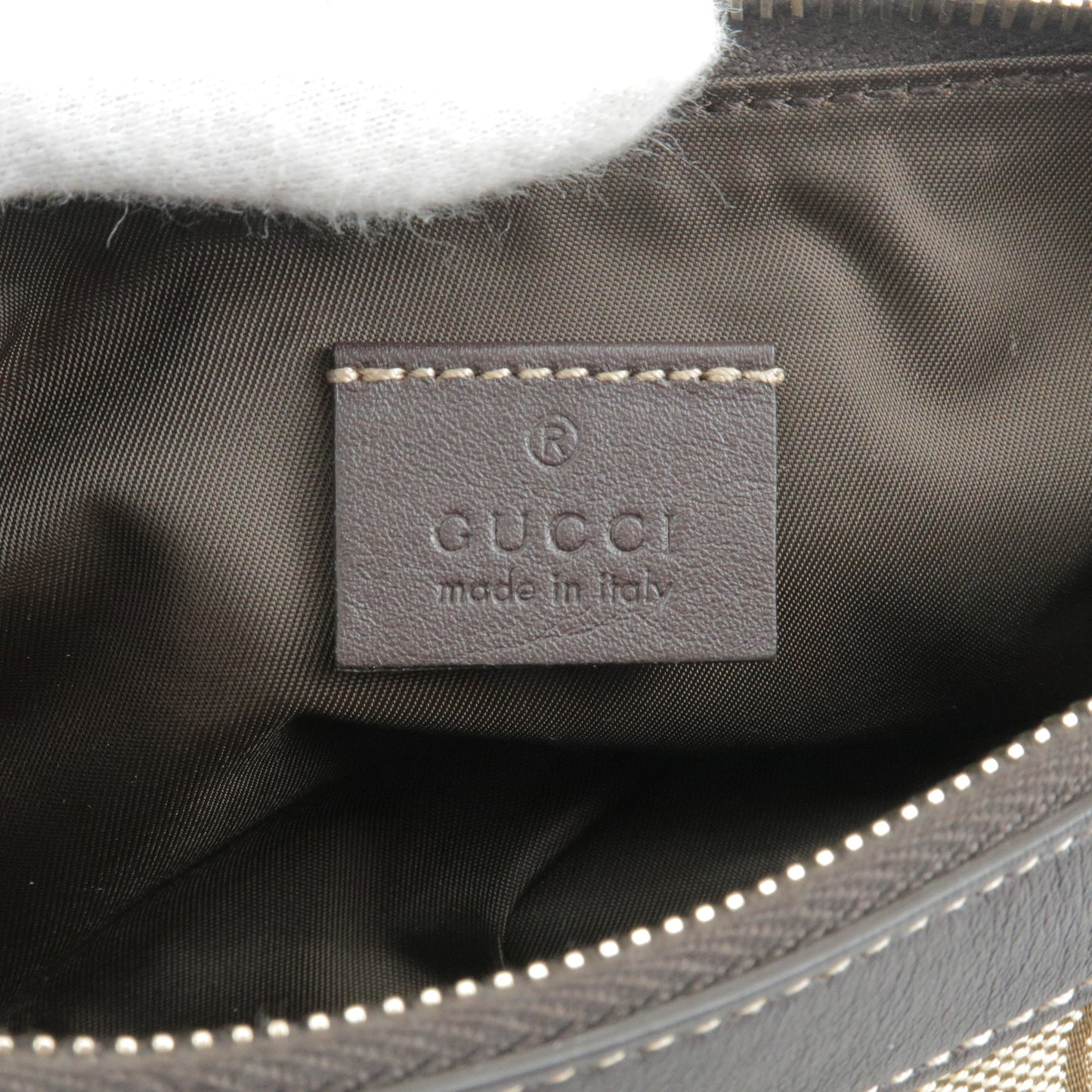 GUCCI Lovely GG Canvas Leather Shoulder Bag Brown 245938