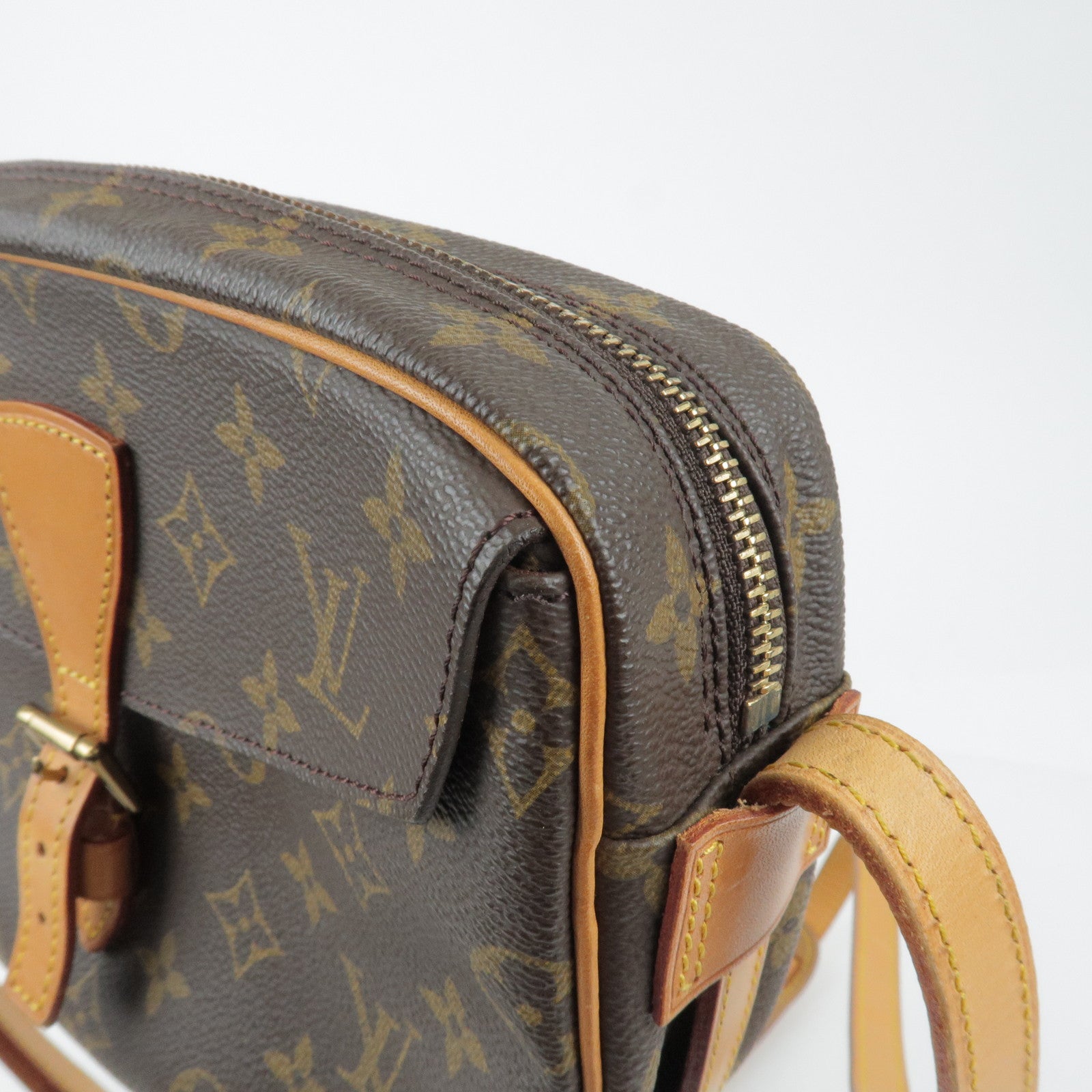 Louis+Vuitton+Jeune+Fille+Shoulder+Bag+PM+Brown+Canvas for sale online