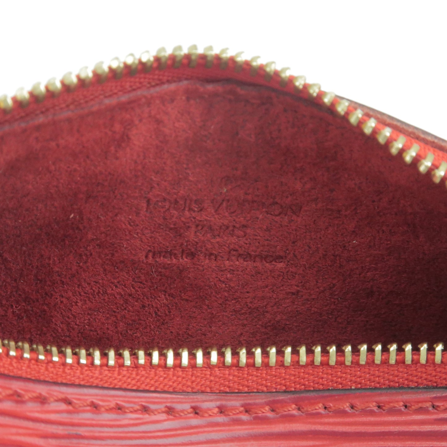 Louis Vuitton Epi Pouch For Soufflot Hand Bag Castilian Red