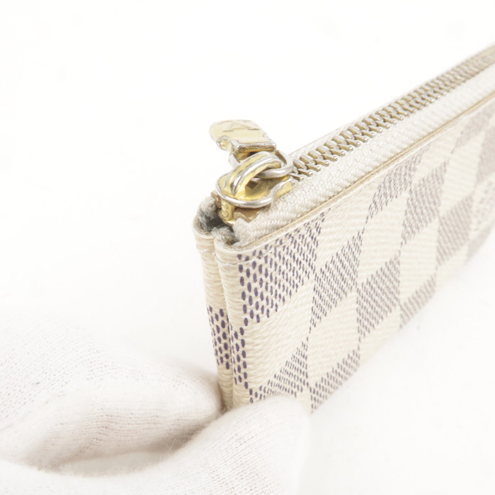 Louis Vuitton Josephine Damier Azur Wallet White New W/ Full Kit Auction