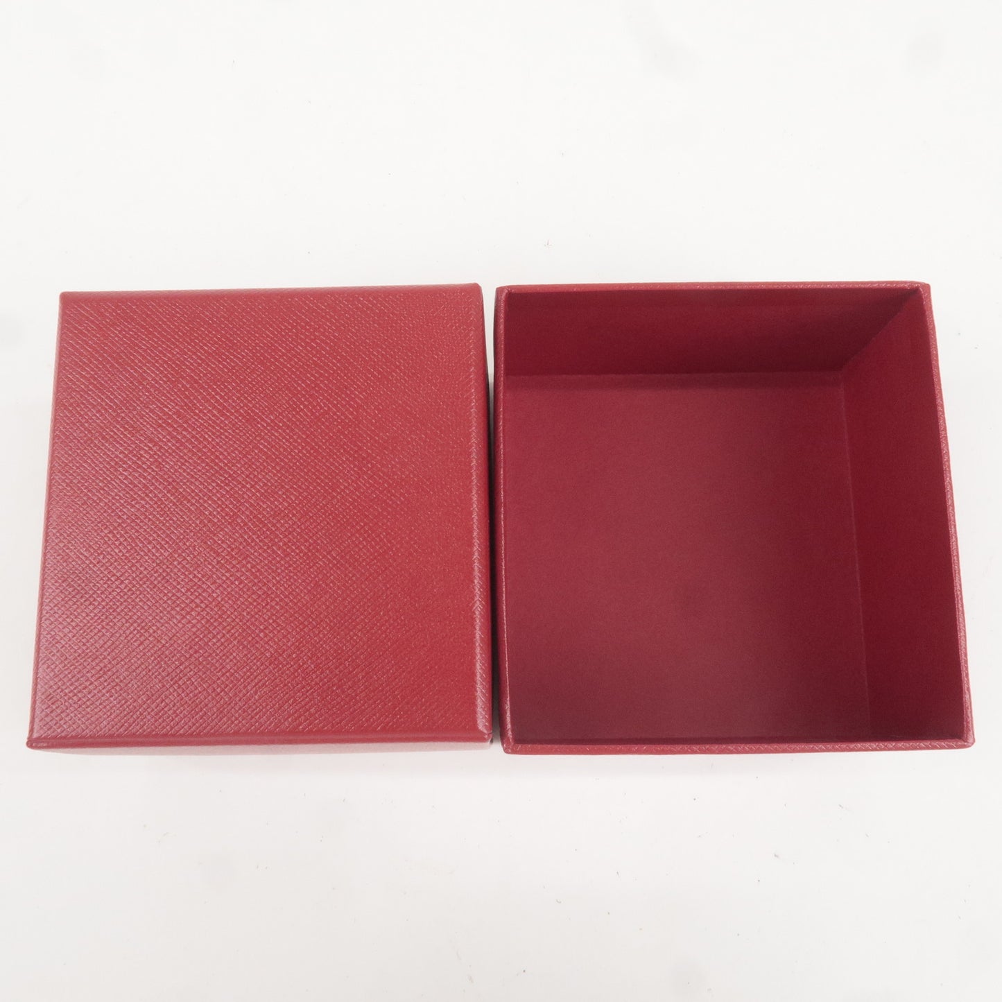 Cartier Set of 2 Ring Box Jewelry Box For Ring Red