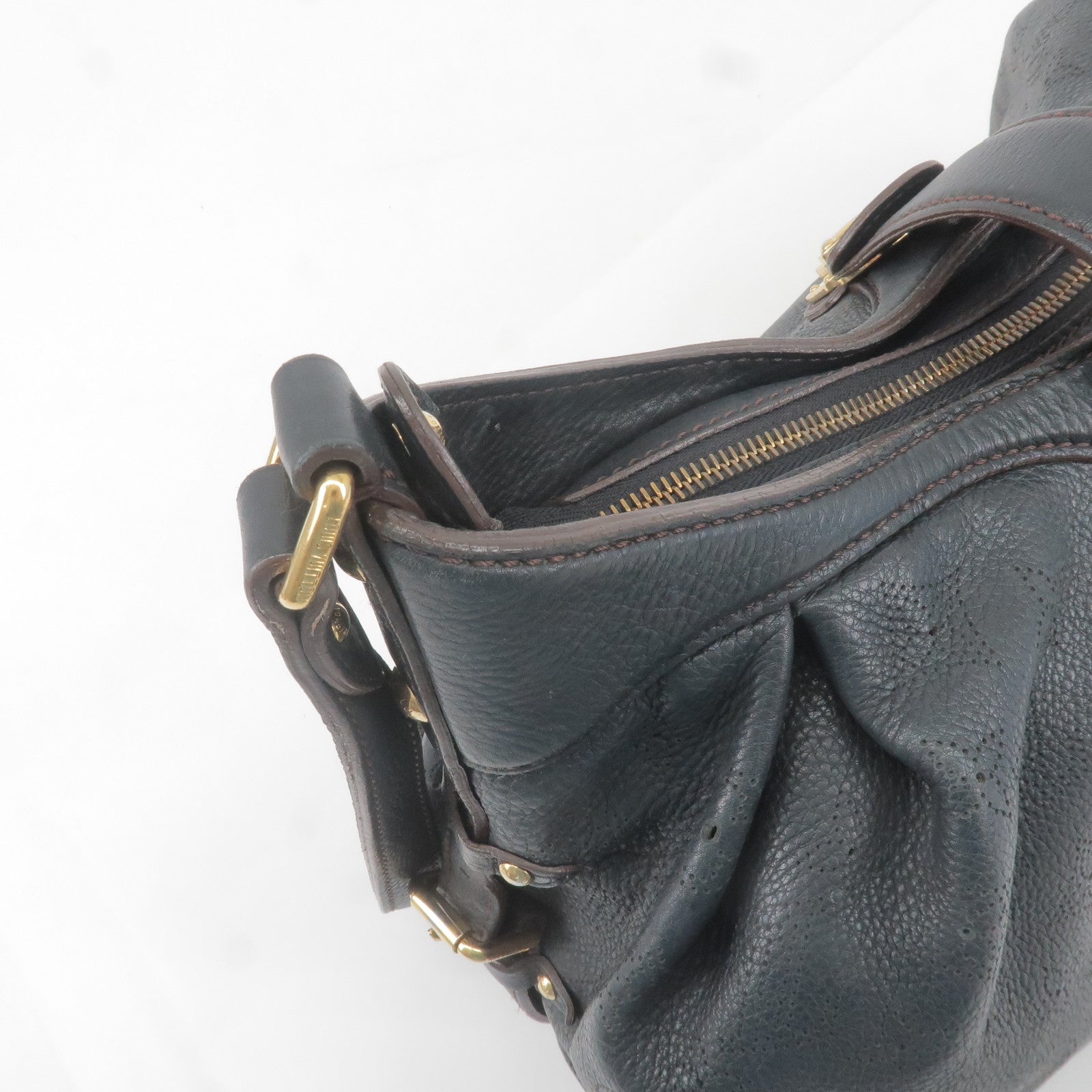 LOUIS VUITTON Mahina XS Monogram Black Leather Shoulder Bag-US