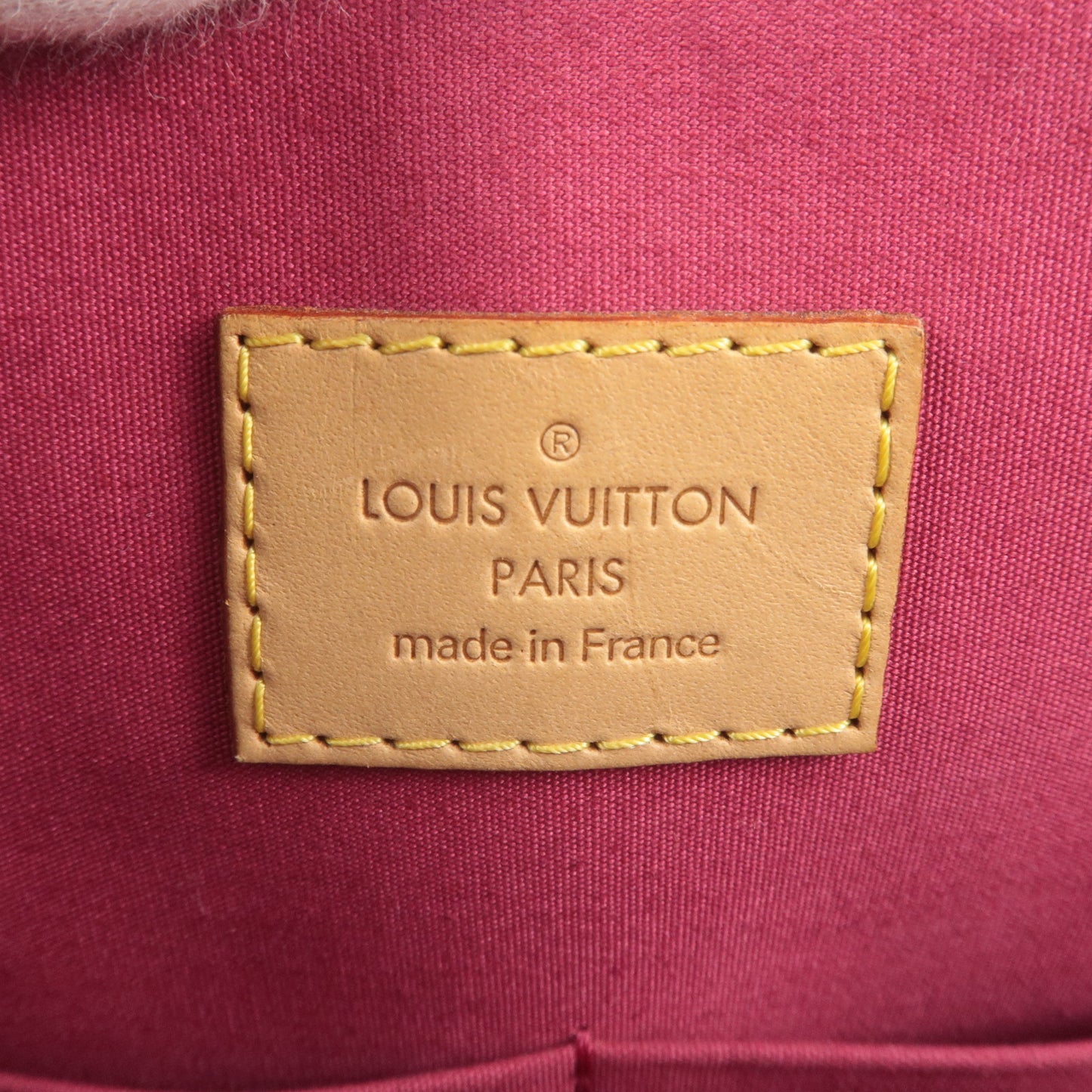 Louis Vuitton Monogram Vernis Alma PM Bag Pomme d'Amour M90096