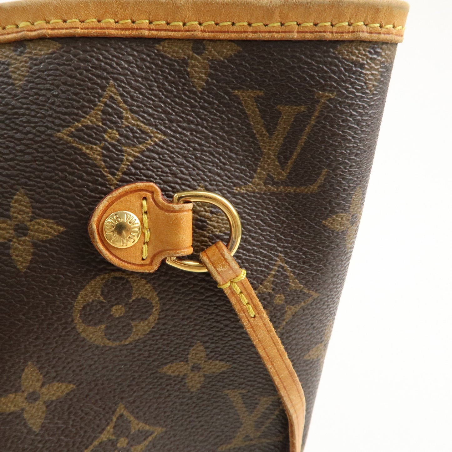 Louis Vuitton Monogram Neverfull MM Tote Bag Brown M40156