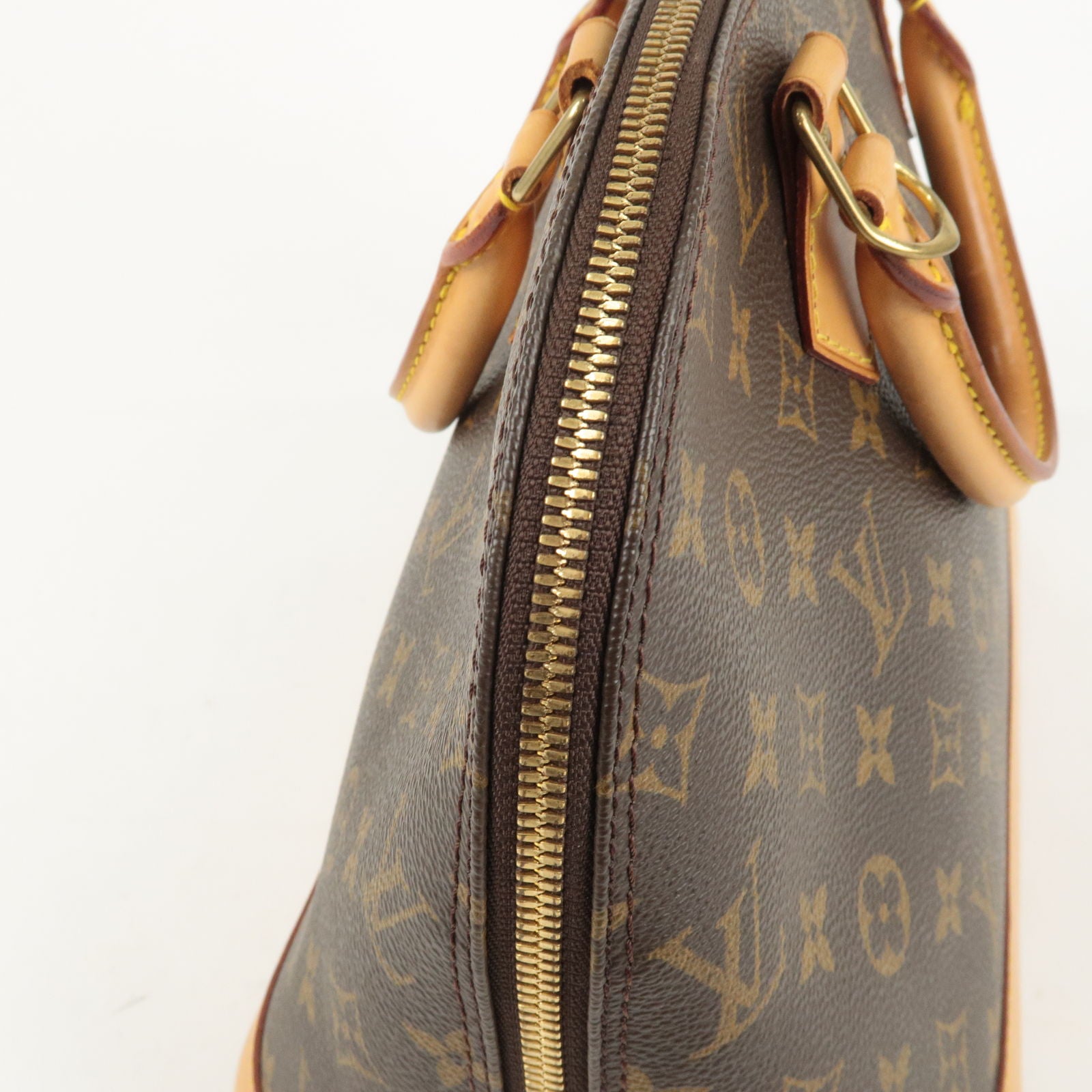 Pre-Loved Louis Vuitton Clutch Eva Brown Damier Azur Canvas Cross Body Bag