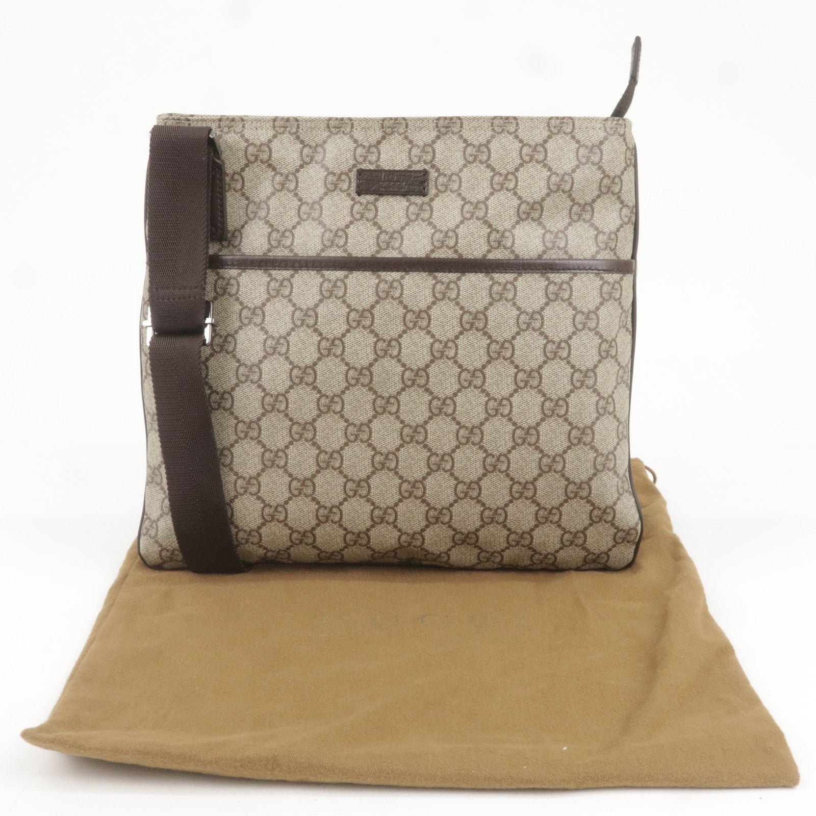 GUCCI-GG-Supreme-Leather-Shoulder-Bag-Beige-Brown-141626 – dct-ep_vintage  luxury Store