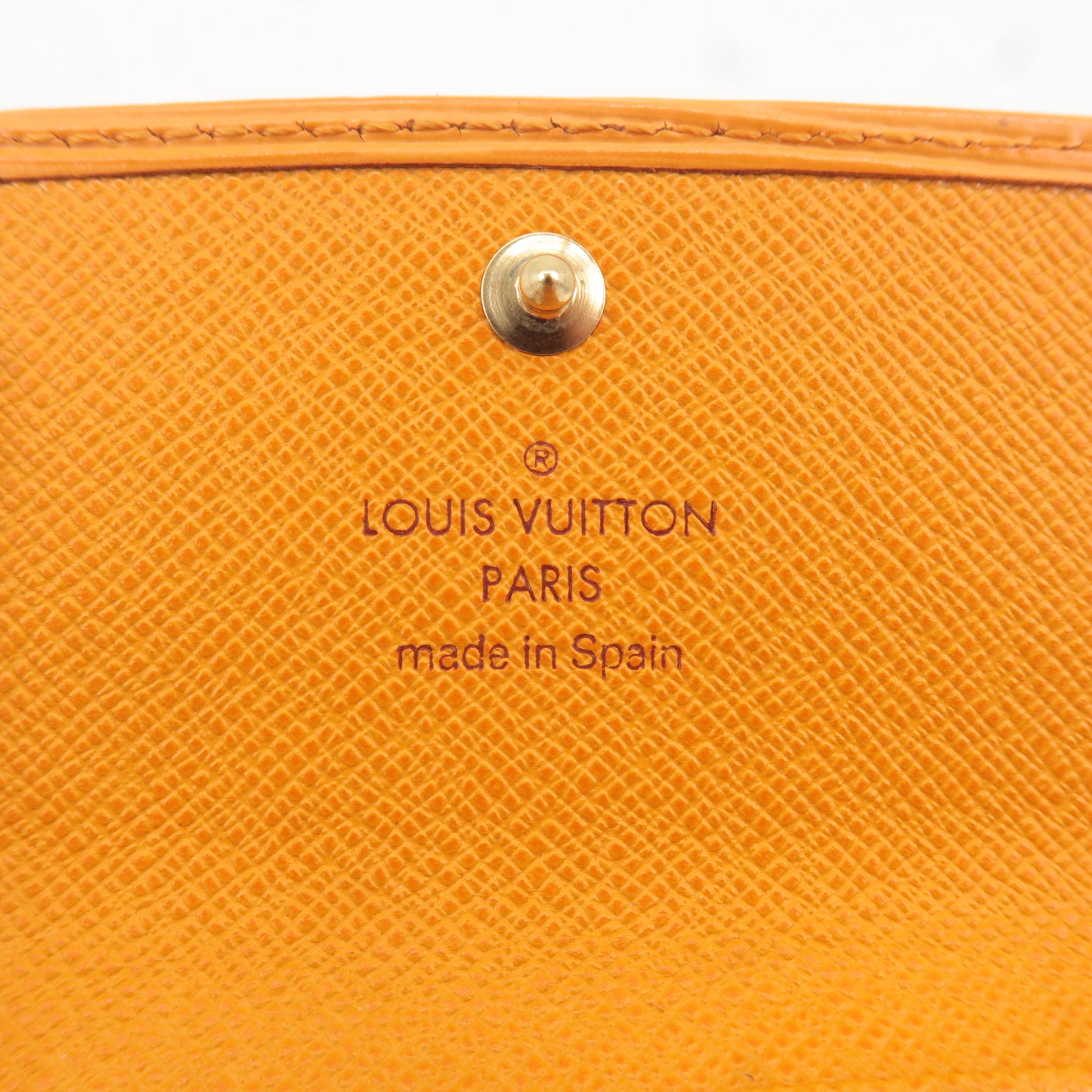 Louis Vuitton Luxury 4 Key Holder Yellow Epi Leather Key Ring