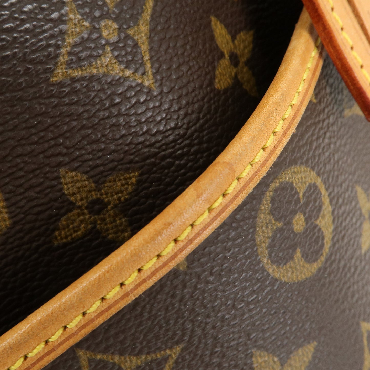 Louis Vuitton Monogram Deauville Hand Bag Brown M47270