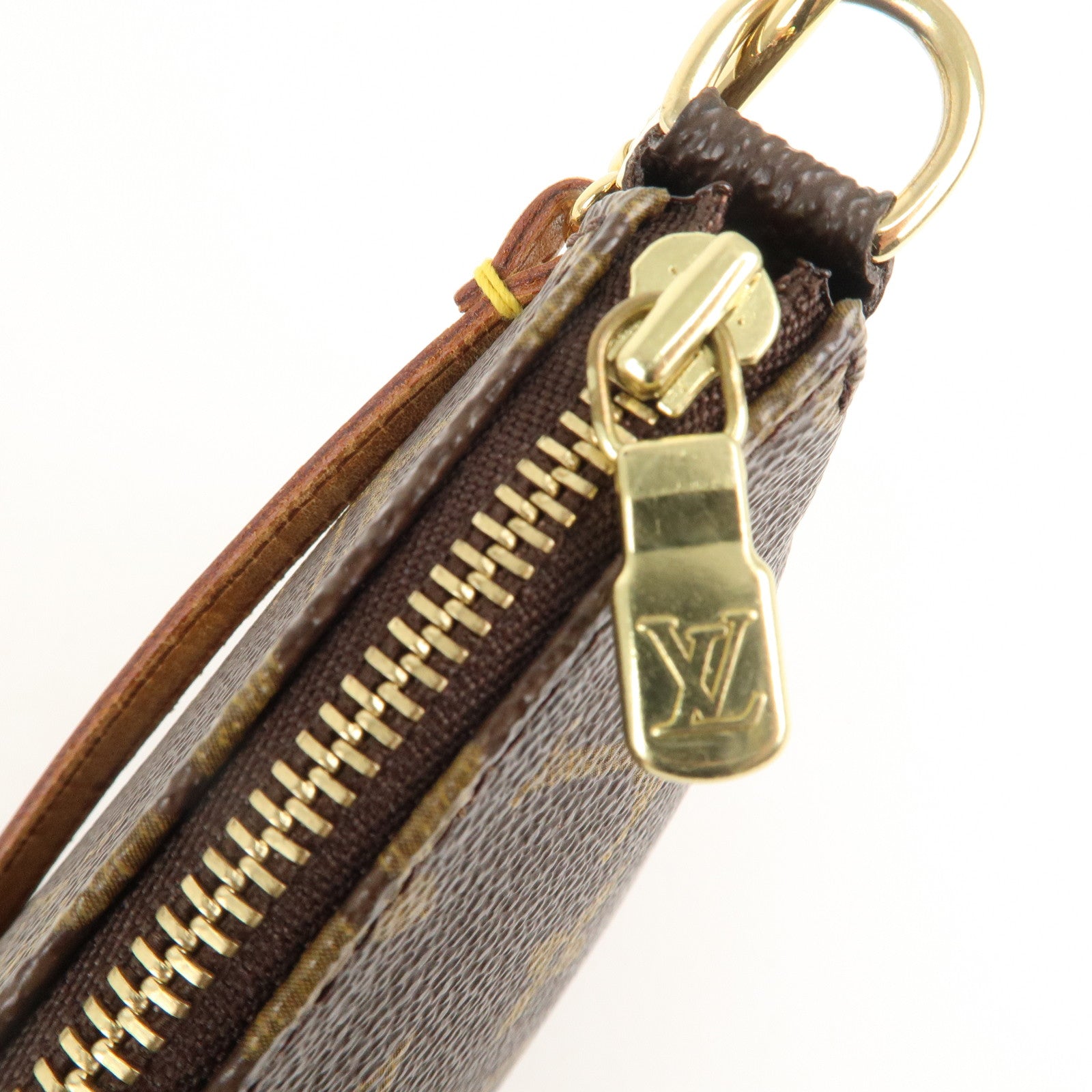 Louis Vuitton, Bags, Louis Vuitton Brown Monogram Canvas Small Keychain Zip  Pouch