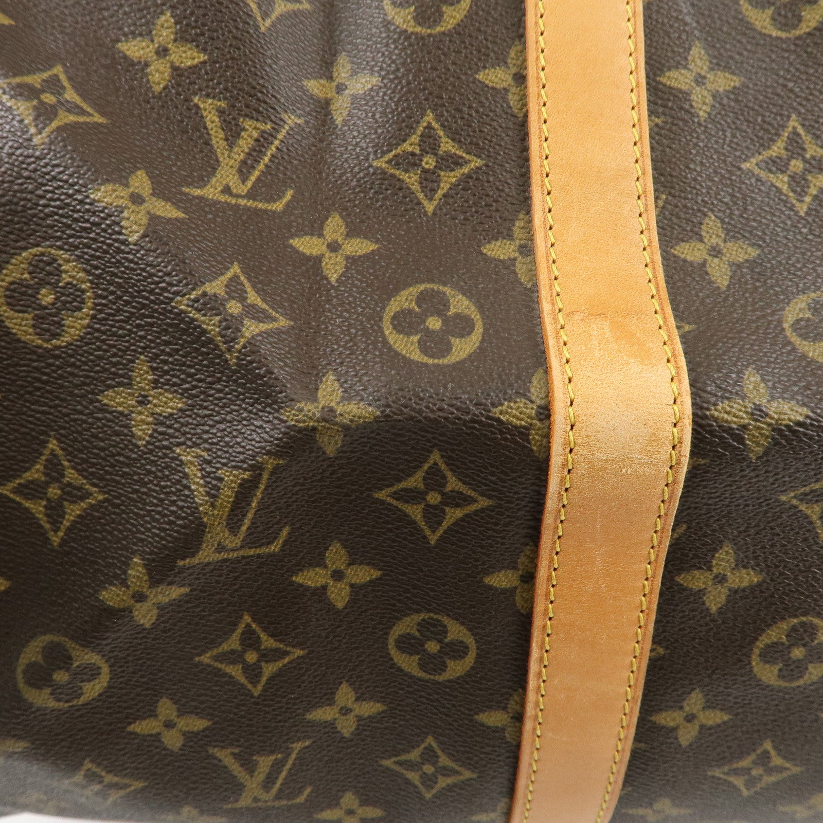 Louis Vuitton Monogram Sac Souple 55 Boston Bag Brown M41622