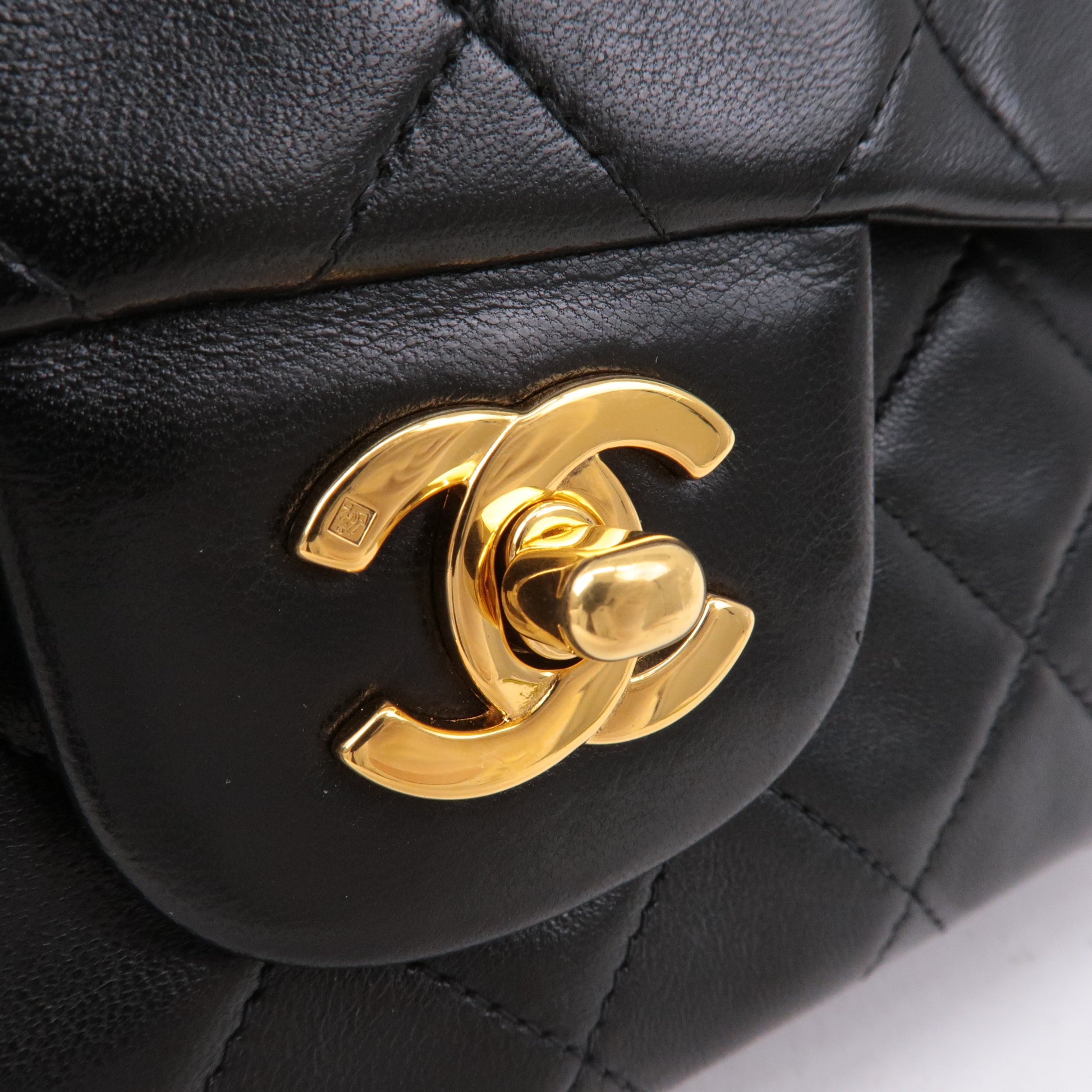 Chanel Black Lambskin Matelasse Tote With Gold Hardware - A World