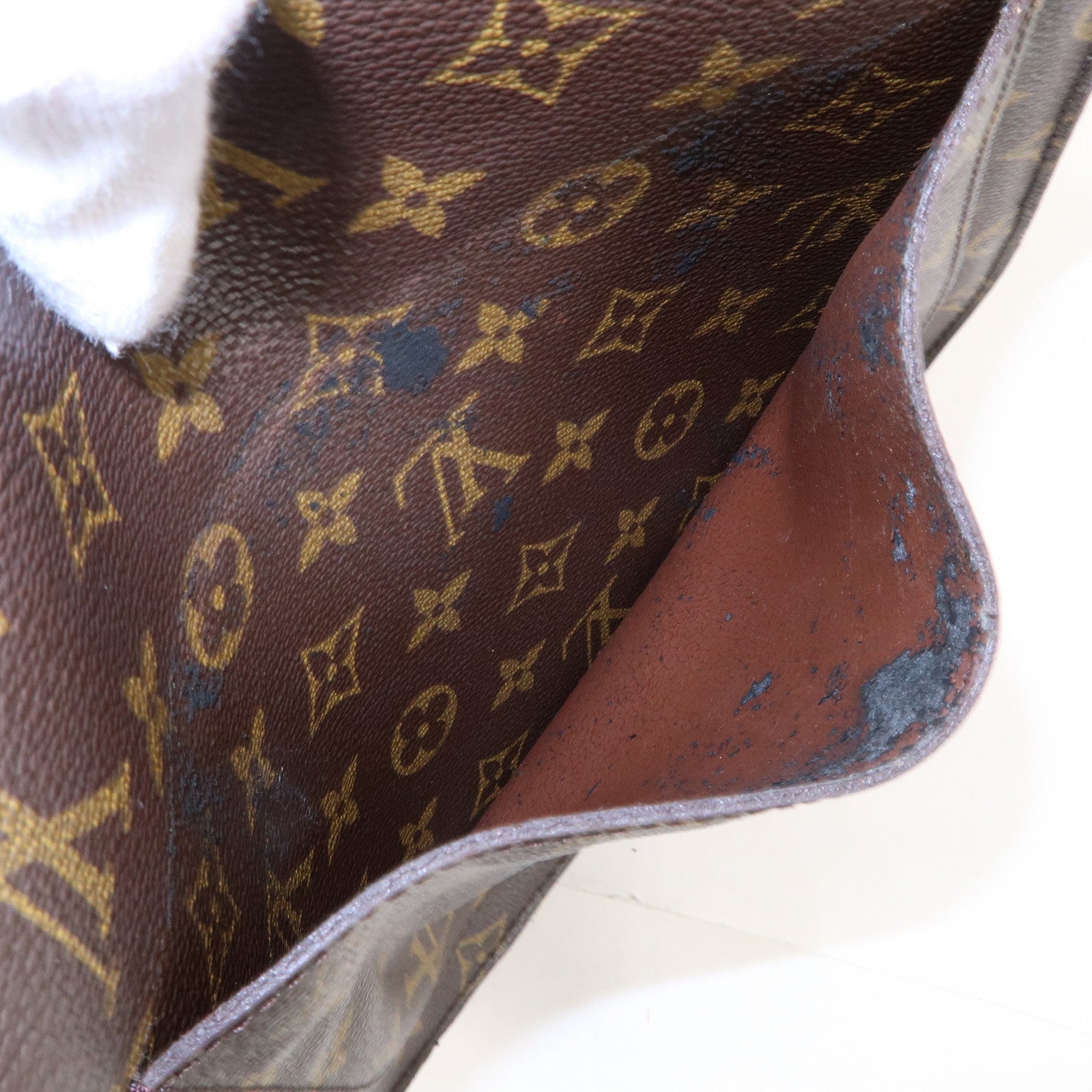 Authentic Louis Vuitton Monogram Saint Cloud GM M51242 Shoulder Cross Bag  1167F