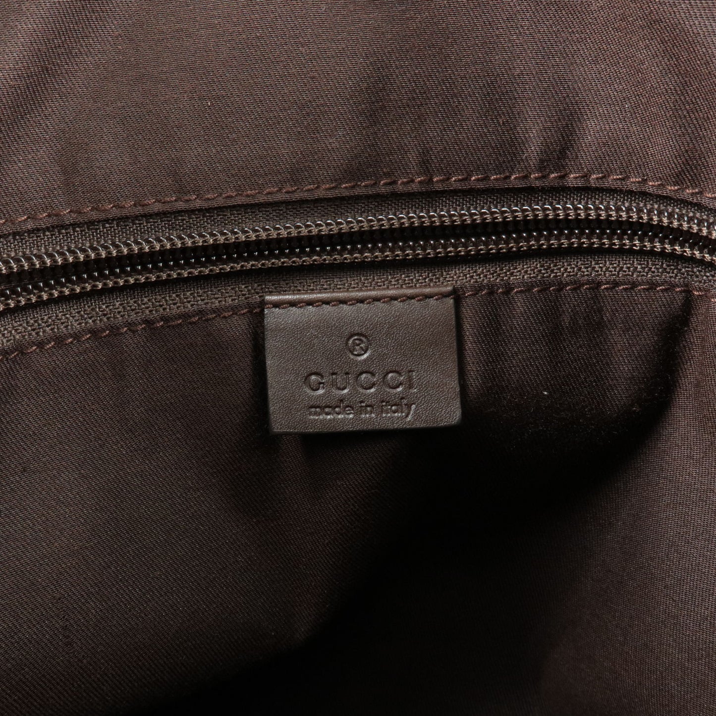 GUCCI GG Canvas Leather Shoulder Bag Beige Brown 145857