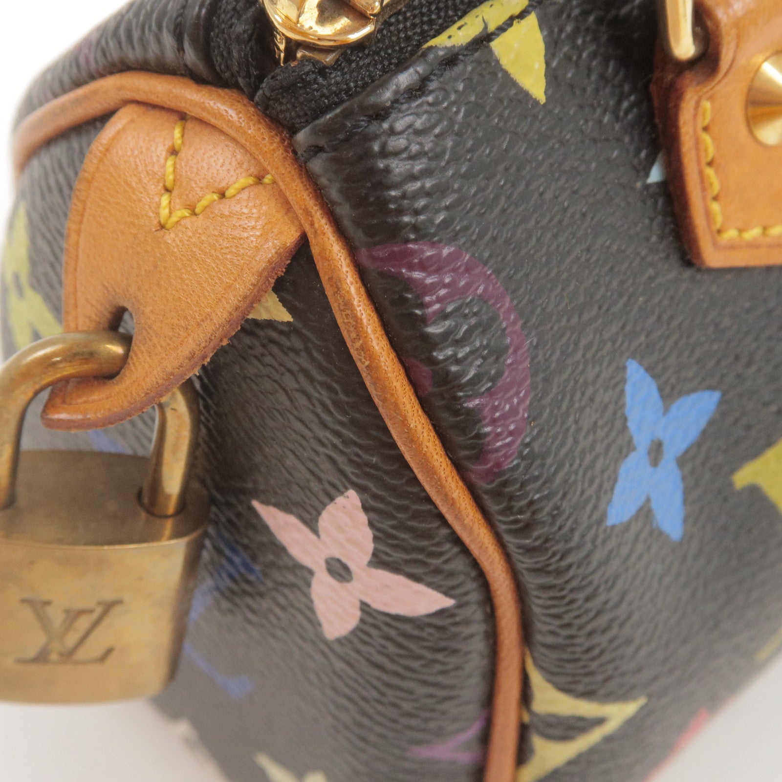 Louis Vuitton Beige Multicolor Monogram Canvas Leather S Lock Wide Cuff  Bracelet Louis Vuitton