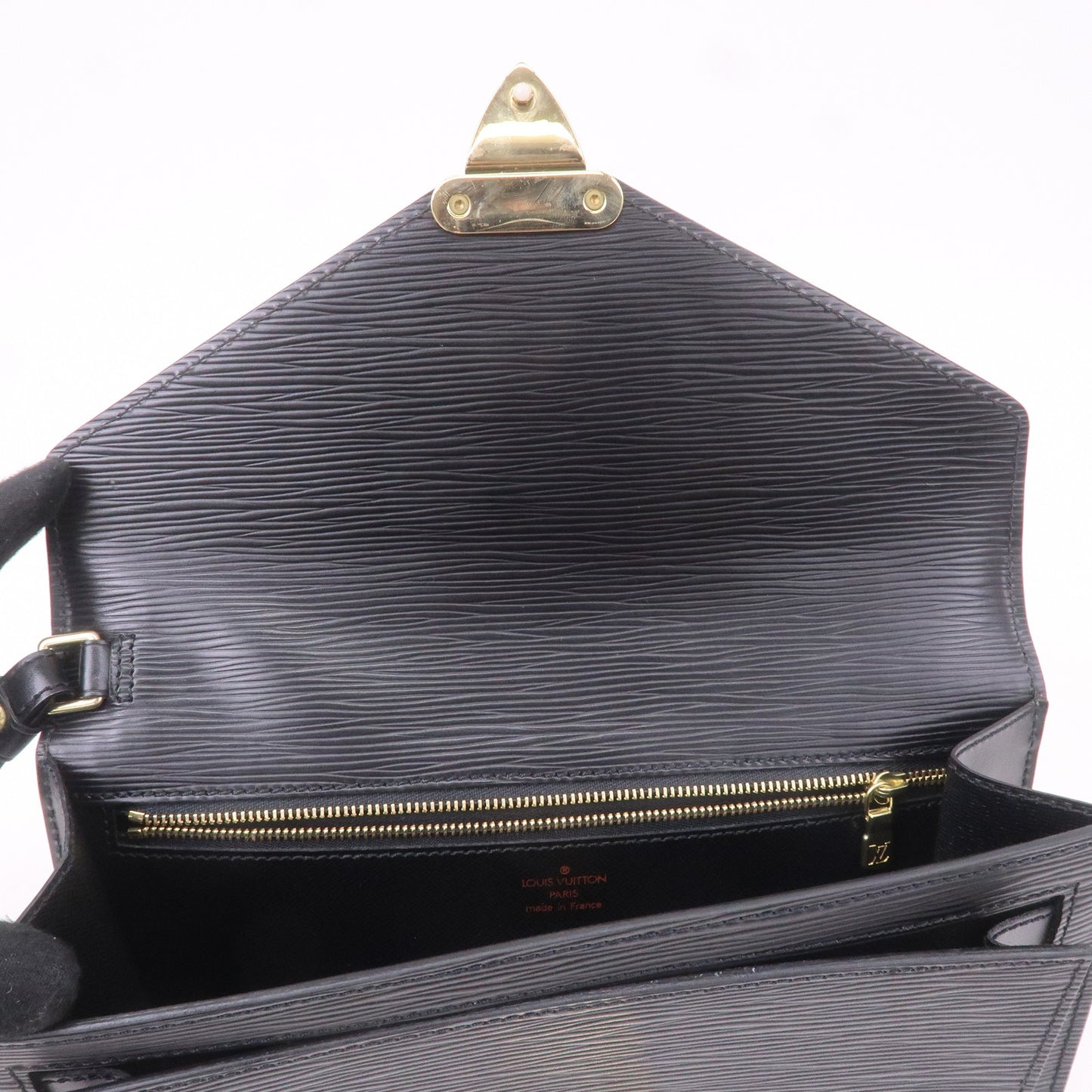 Louis Vuitton Epi Sellier Dragonne Clutch Black Noir M52612