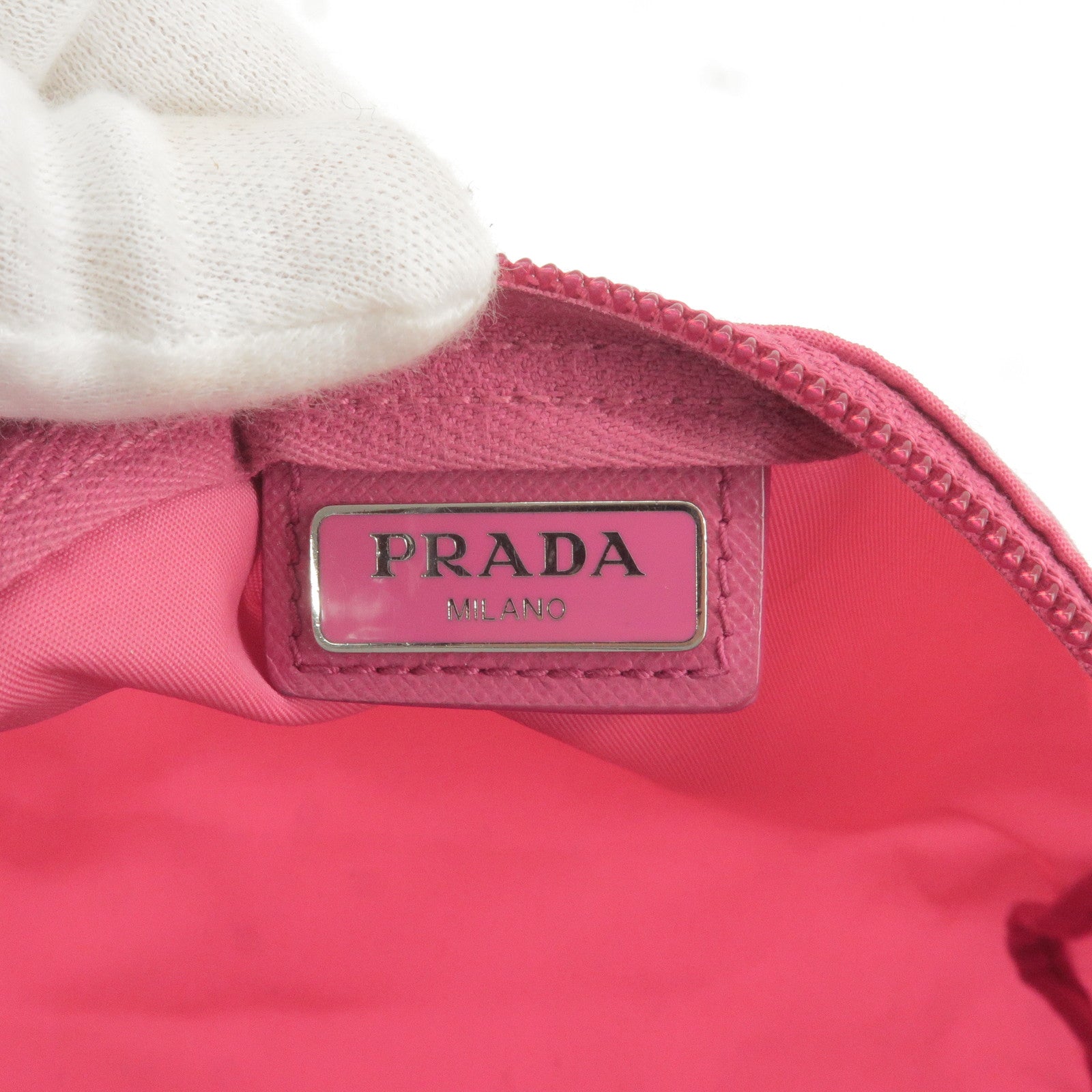 PRADA-Nylon-Leather-Cosmetic-Pouch-Clutch-Bag-Pink-1N0012 – dct-ep_vintage  luxury Store