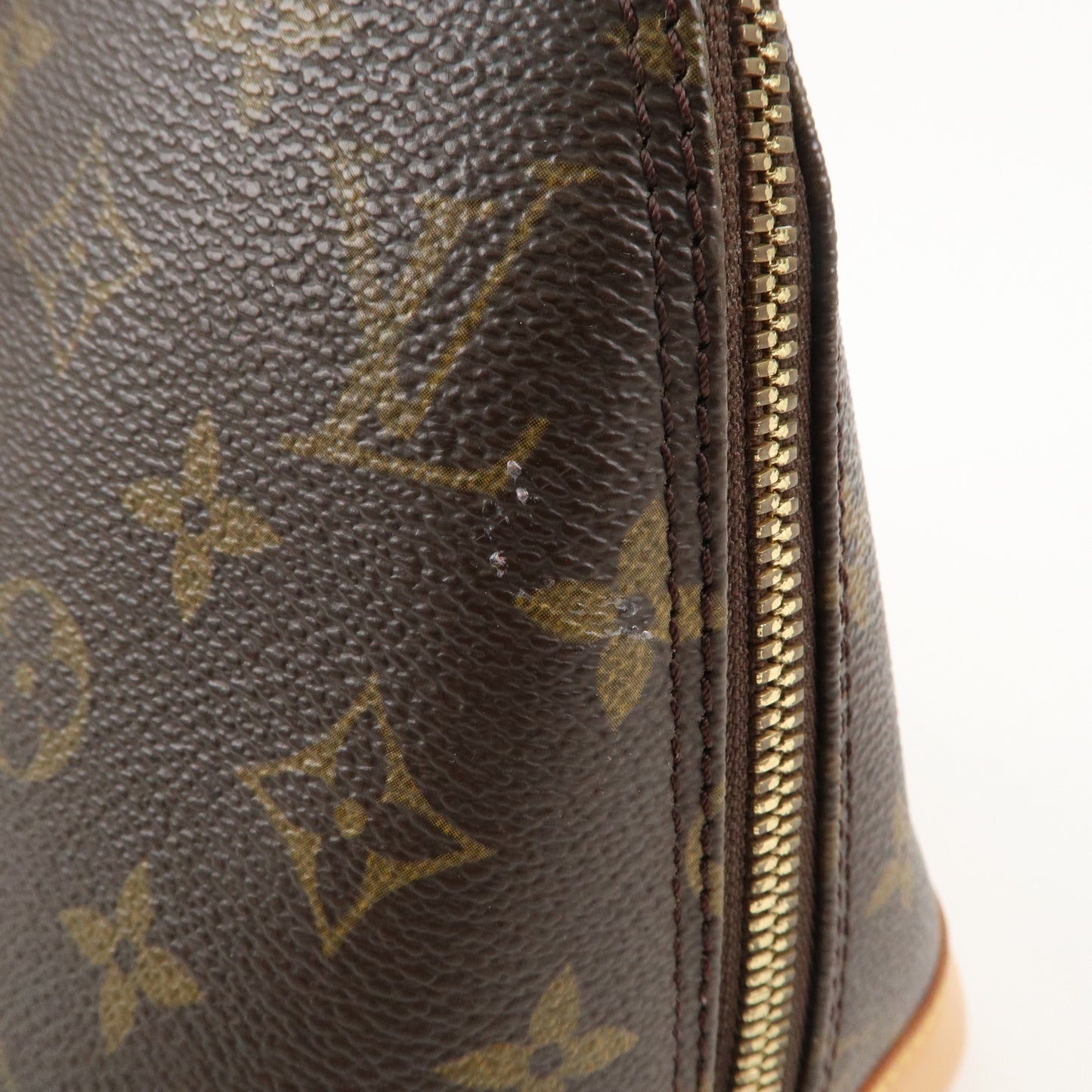 Louis Vuitton Monogram Alma Hand Bag Brown M51130