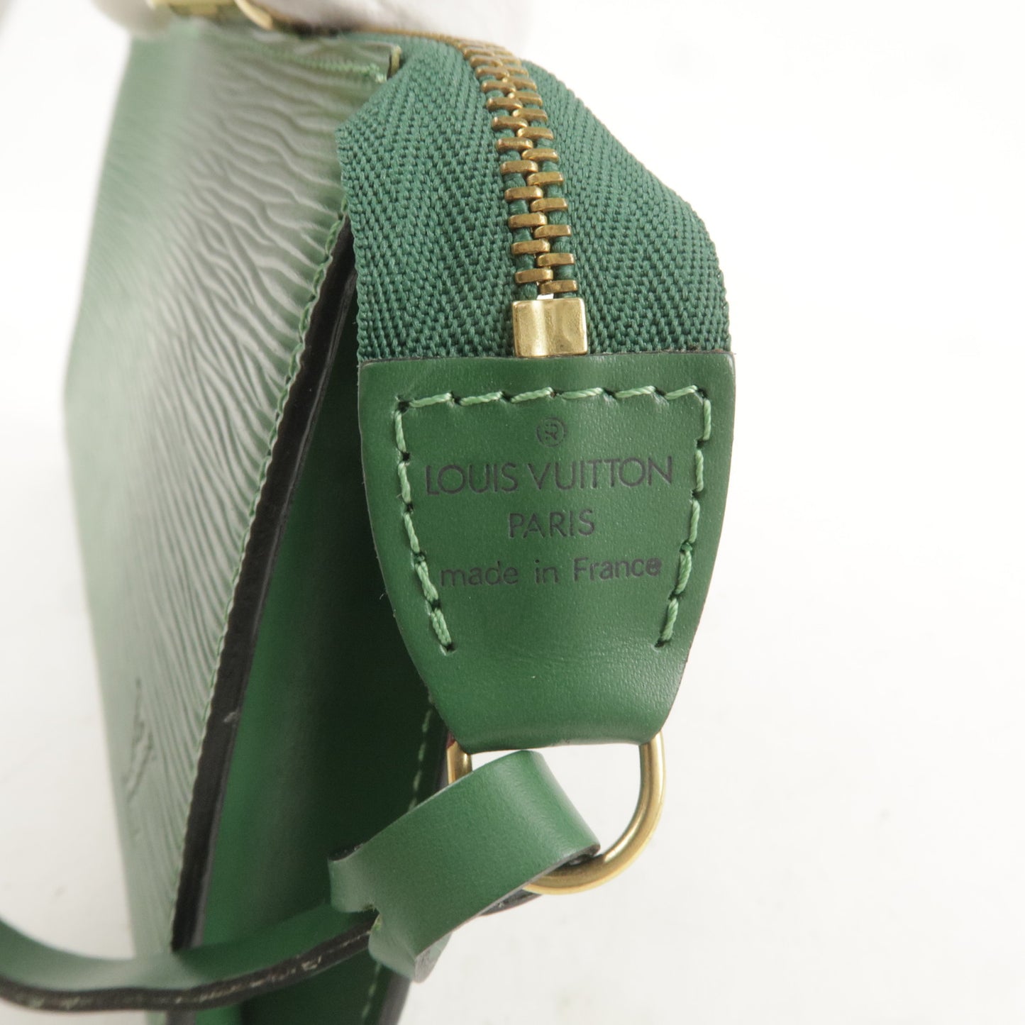 Auth Louis Vuitton Epi Pochette Accessoires Pouch Borneo Green
