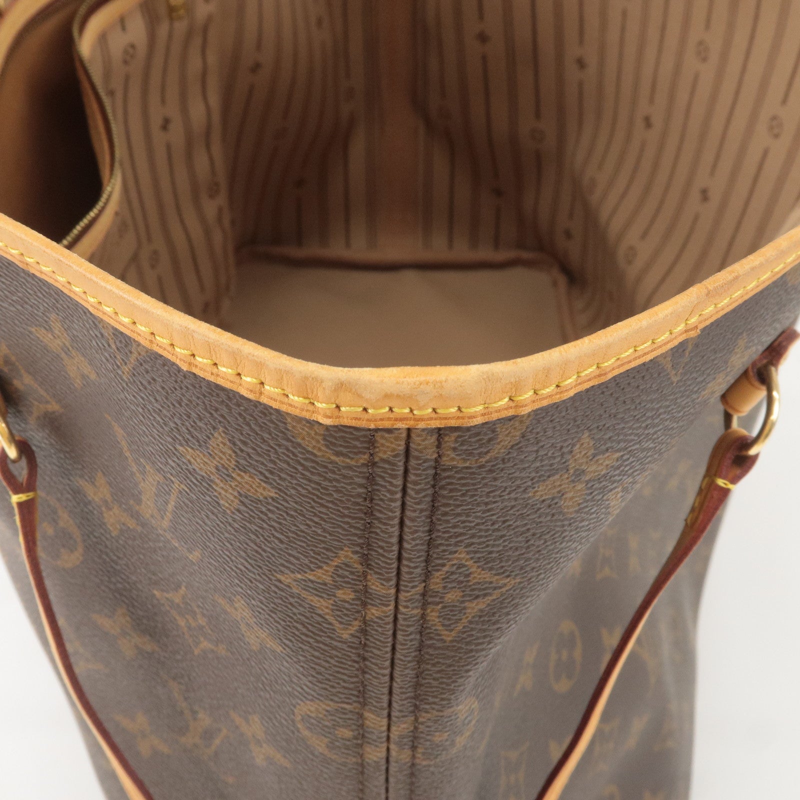 Louis Vuitton Monogram Hand Neverfull Tote Bag