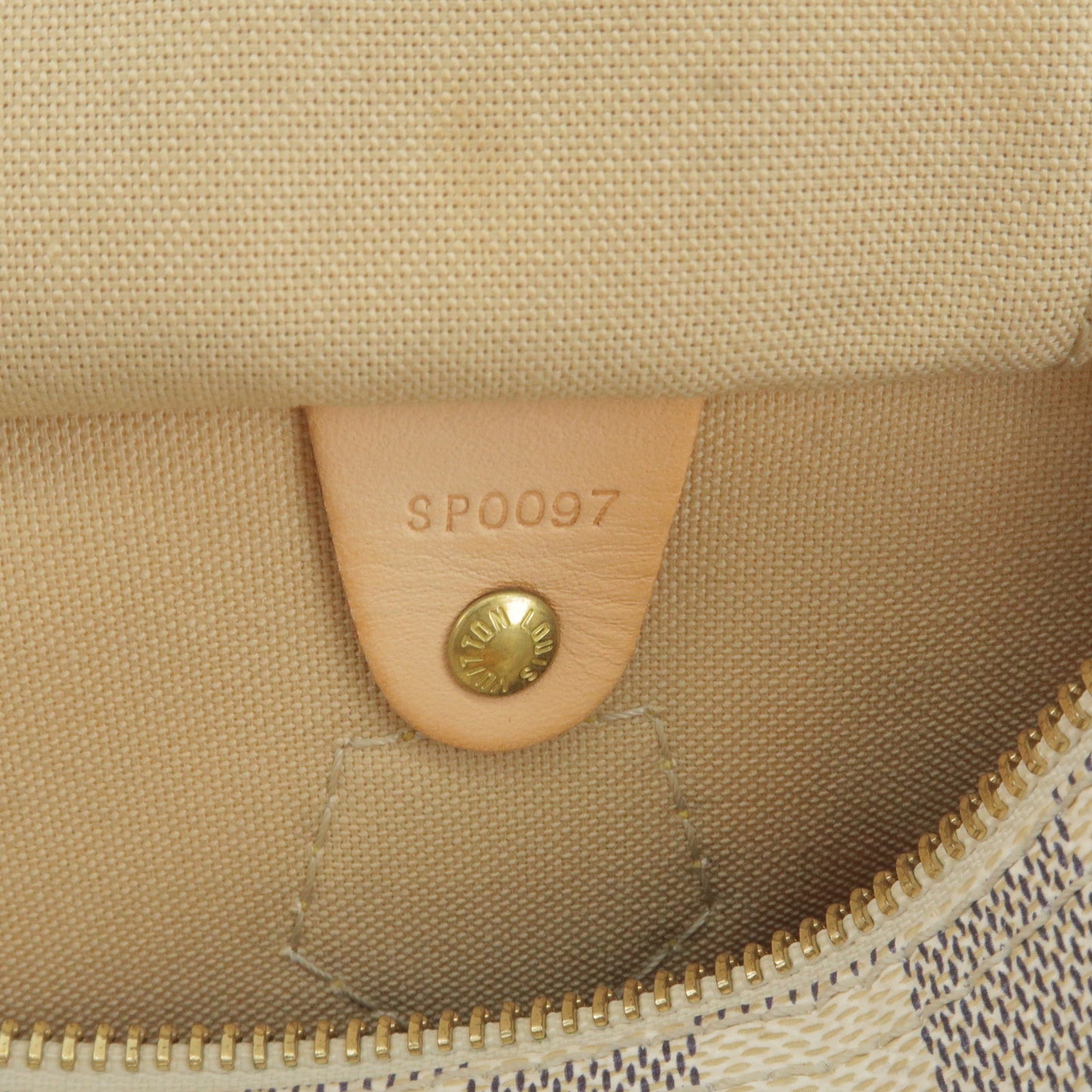 Louis Vuitton Damier Azur Speedy 25 Boston Hand Bag N41371
