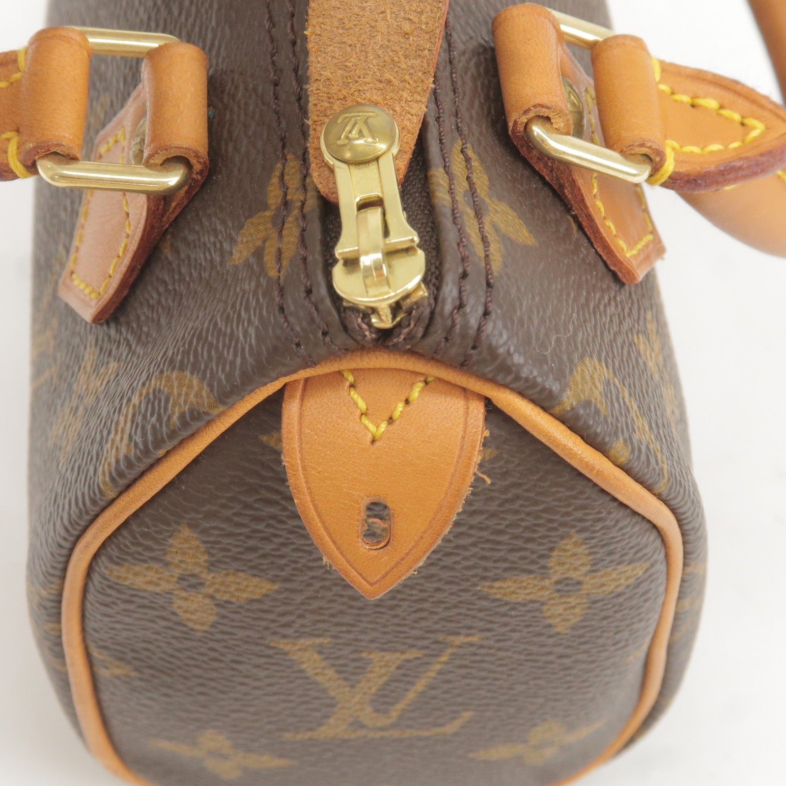 Louis Vuitton Monogram Mini Speedy With Strap Shoulder Bag M41534