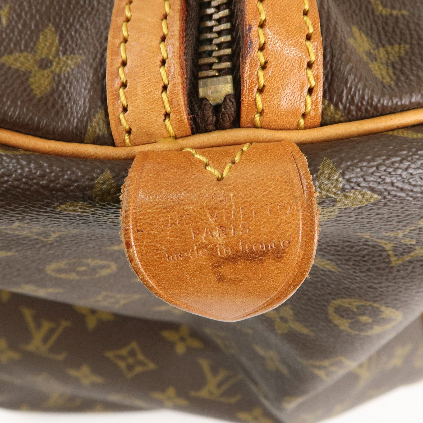 Authentic Louis Vuitton Monogram Sac Souple 55 Boston Bag M41622