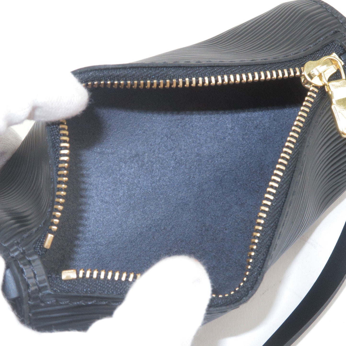 Louis Vuitton Epi Pouch For Soufflot Hand Bag Black Noir