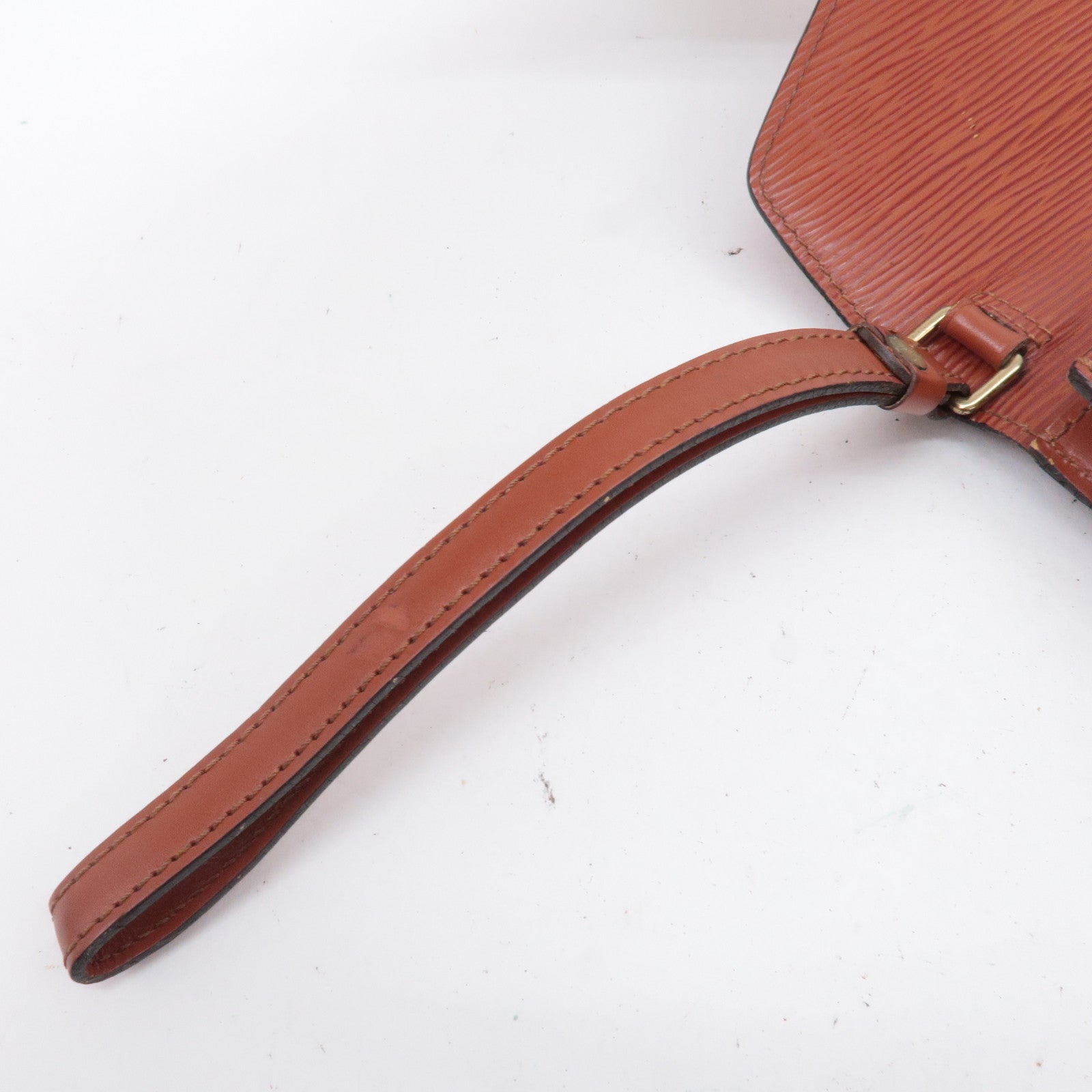 Vintage Louis Vuitton Dragonne Clutch Brown Epi Leather