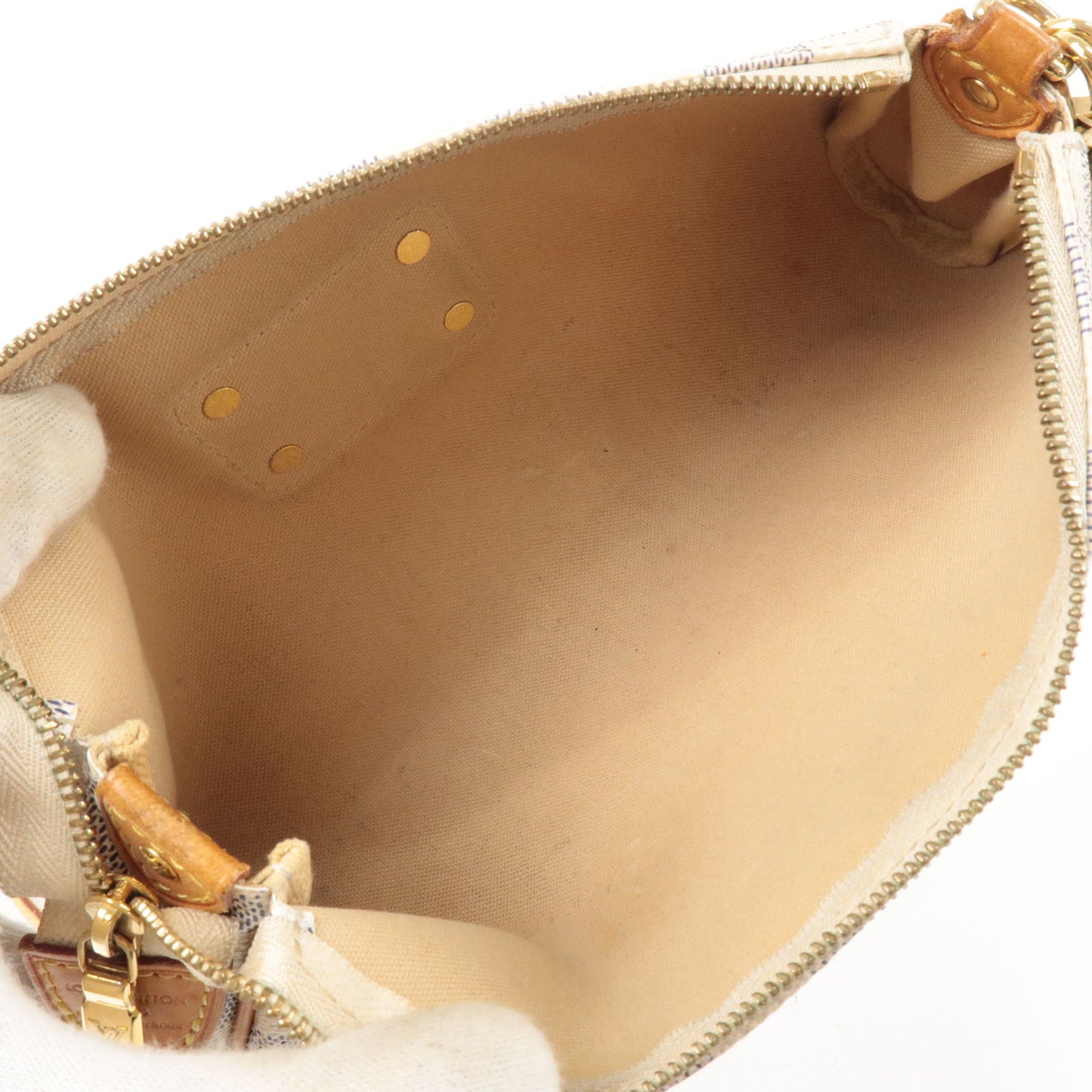 Louis Vuitton Damier Azur Eva 2 Way Pouch Shoulder Bag N55214