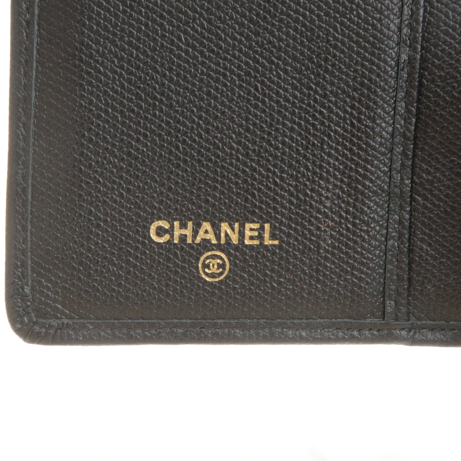CHANEL-COCO-Button-Leather-Bi-Fold-Long-Wallet-Black-A20904 – dct