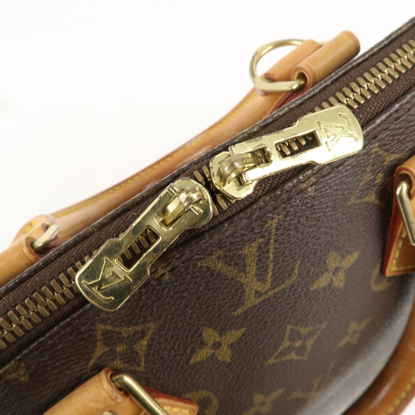 Louis Vuitton Monogram Alma Hand Bag Brown M51130