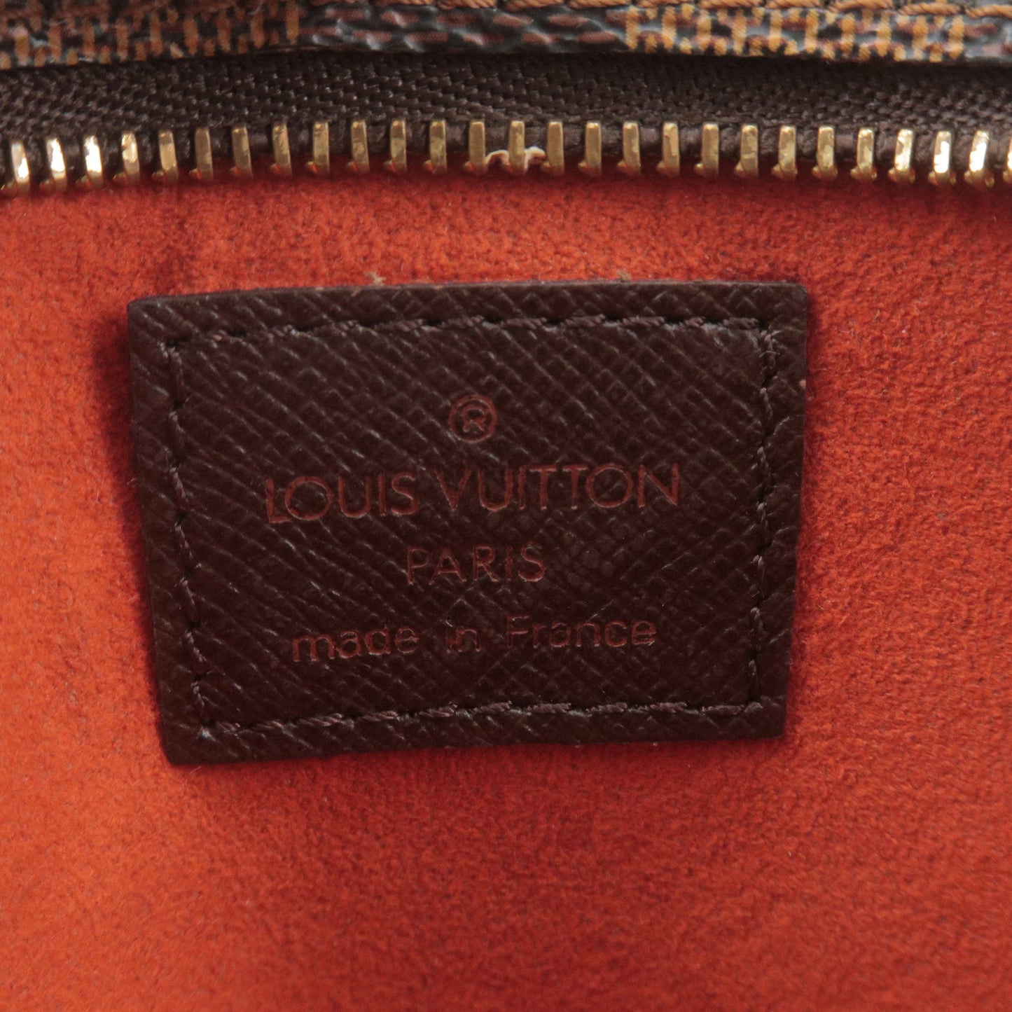 Louis Vuitton Damier Ebene Attached Pouch for Marais Bag Brown