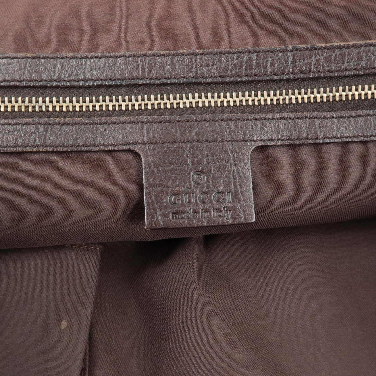 GUCCI Sherry GG Canvas Leather Shoulder Bag Beige Brown 137396
