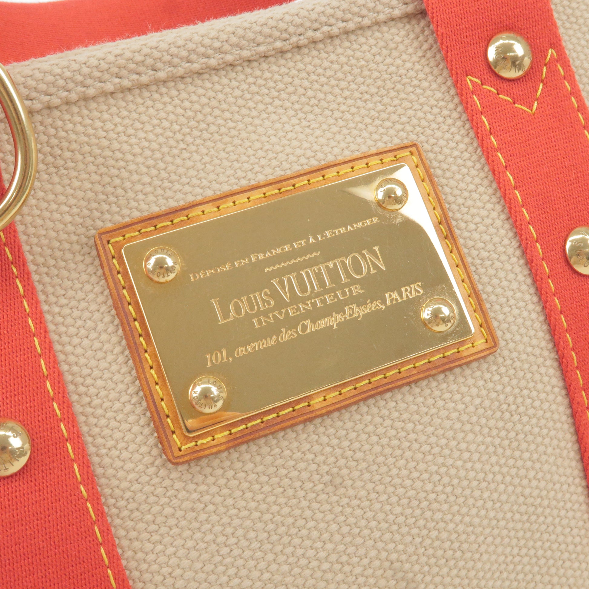 Louis Vuitton Antigua Cabas Pink Canvas Shoulder Bag PM Louis