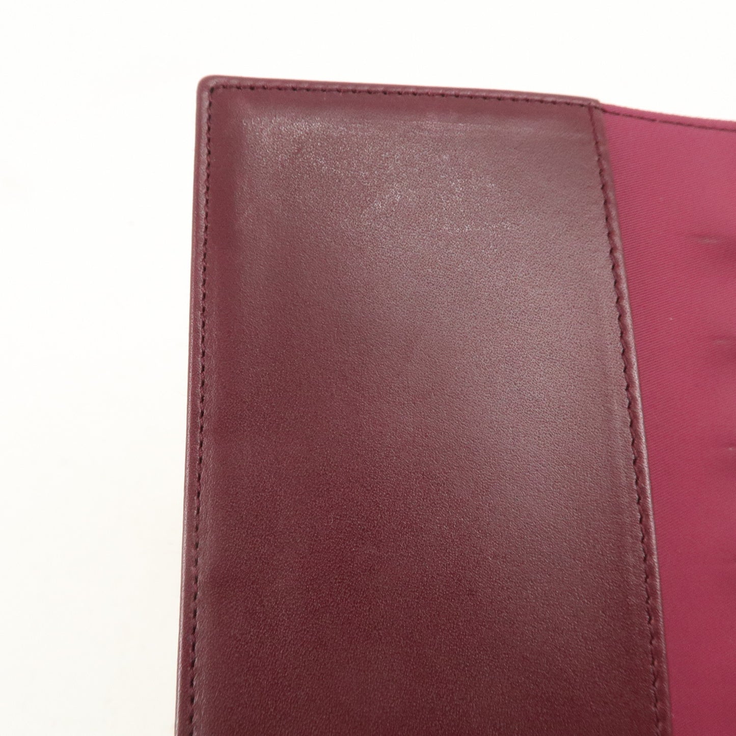 Christian Dior Trotter Canvas Saddle Agenda Planner Cover Bordeaux