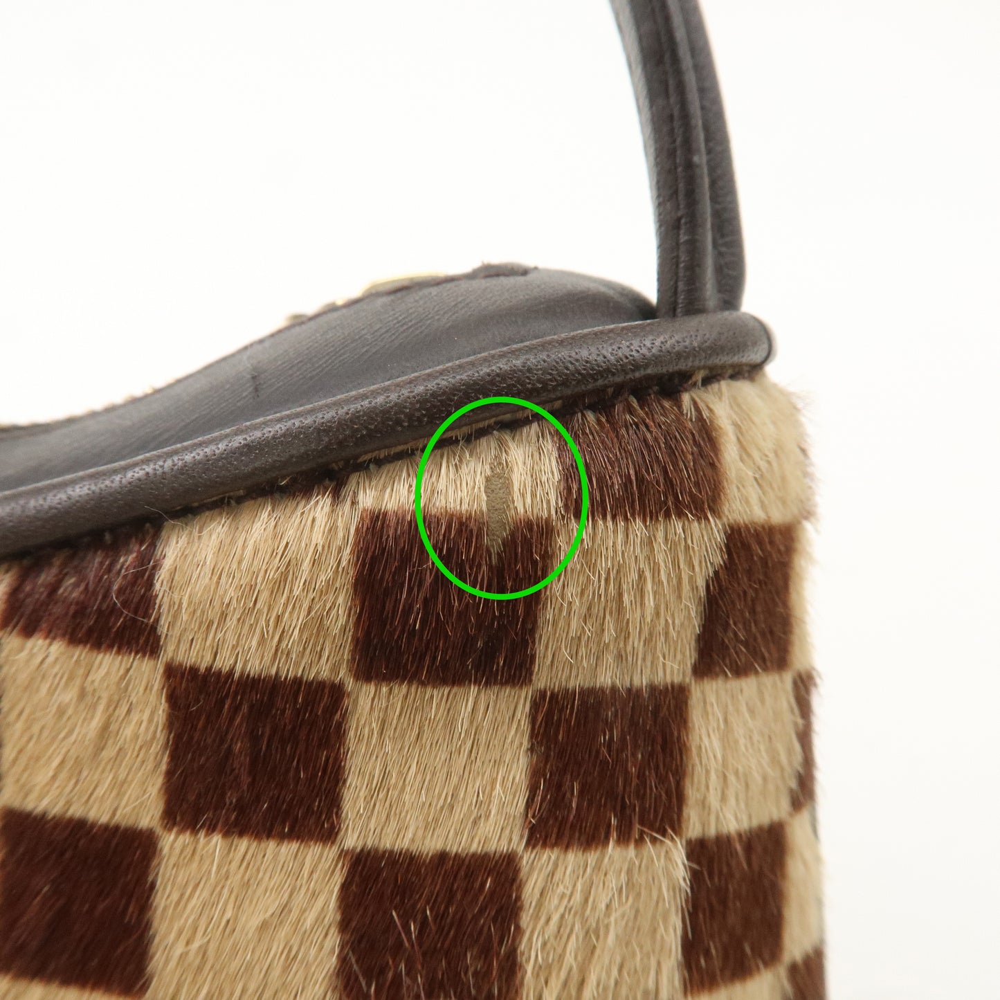 Louis Vuitton Damier Sauvage Tiger Hand Bag Brown M92132